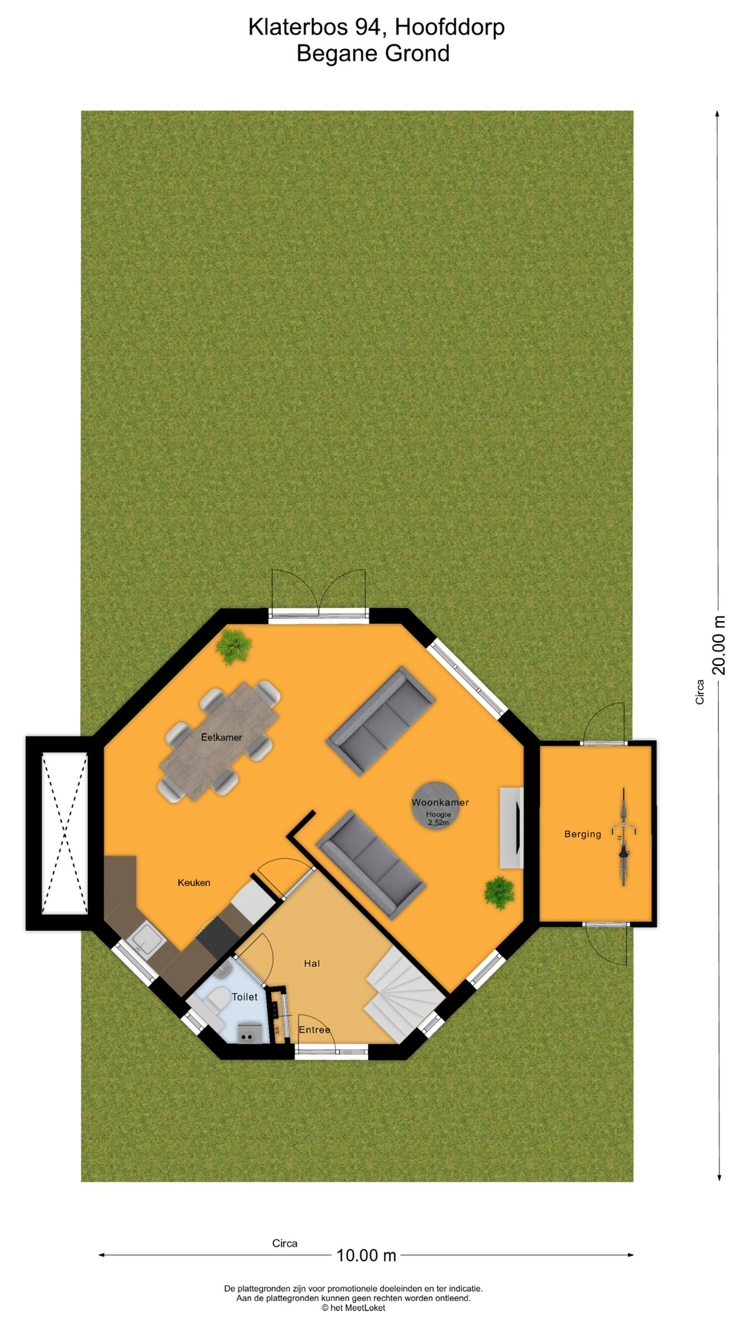 Klaterbos 94 , 2134 JG Hoofddorp map