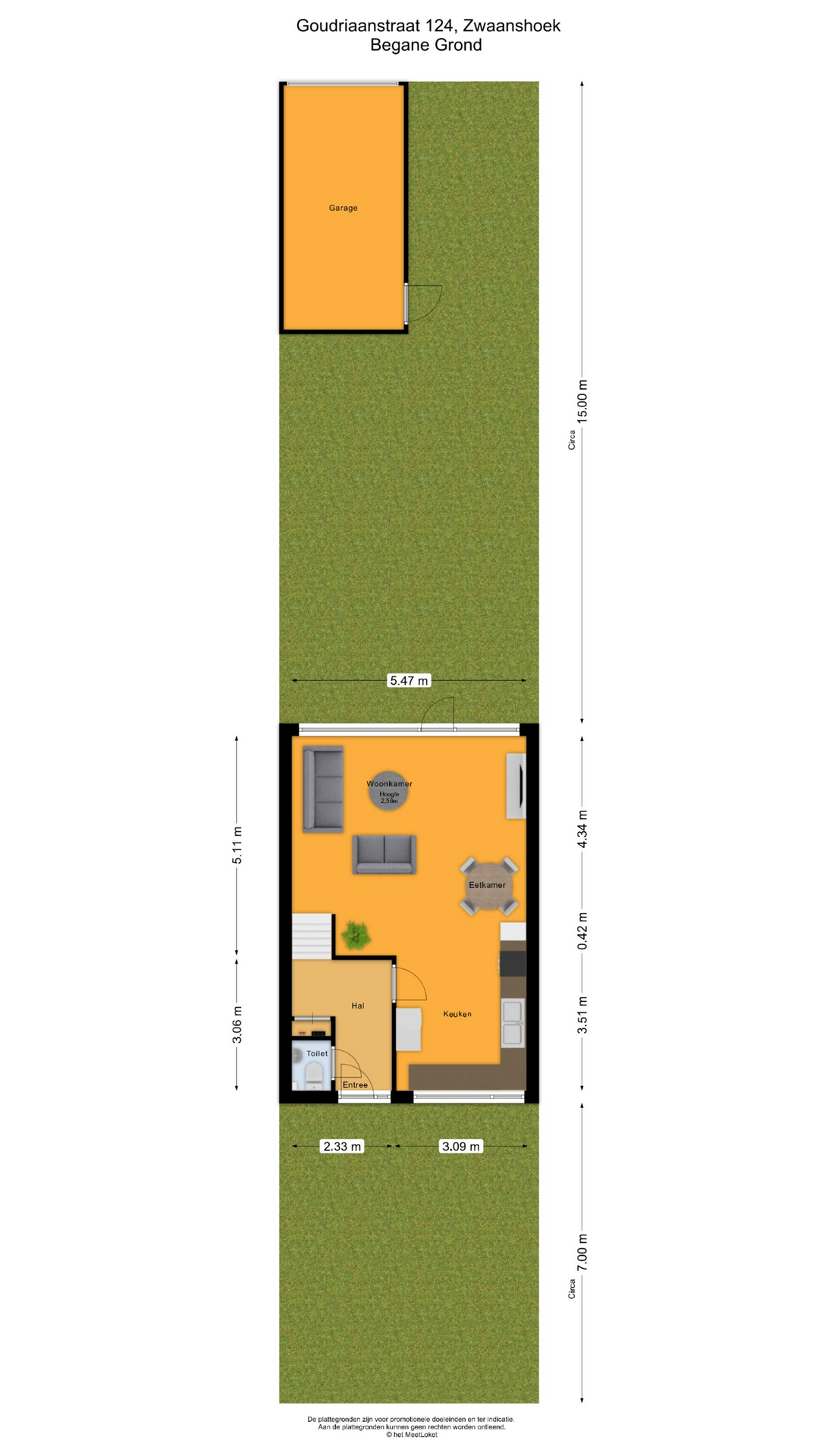 Goudriaanstraat 124 , 2136 AV Zwaanshoek map