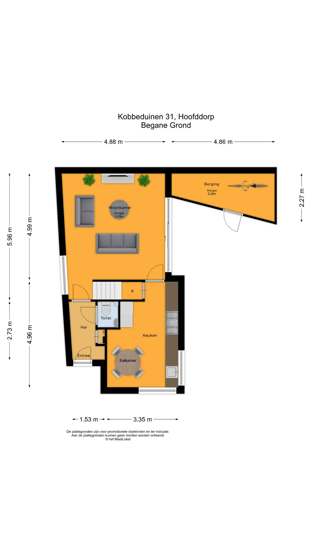 Kobbeduinen 31 , 2134 ZM Hoofddorp map
