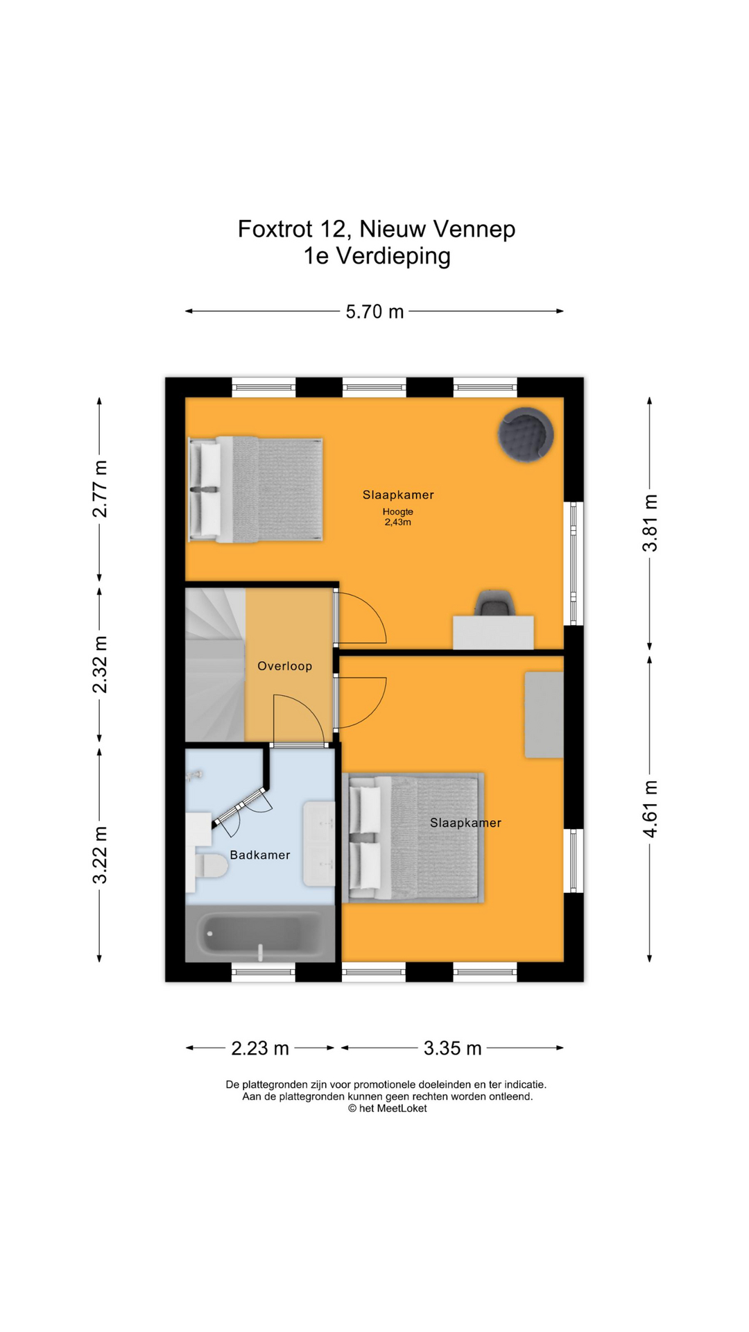 Foxtrot 12 , 2152 SR Nieuw-vennep map