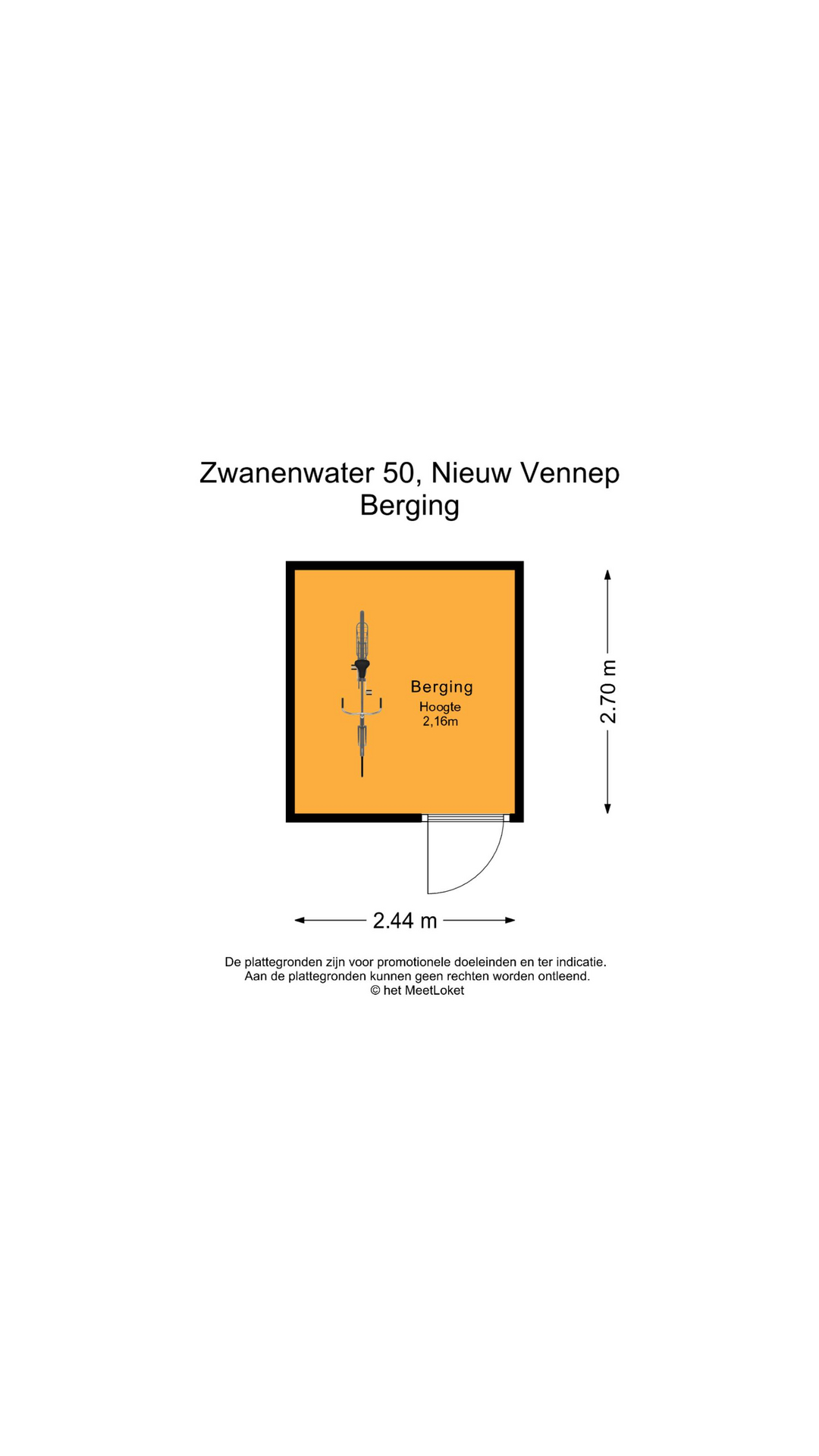 Zwanenwater 50 , 2152 BN Nieuw-vennep map