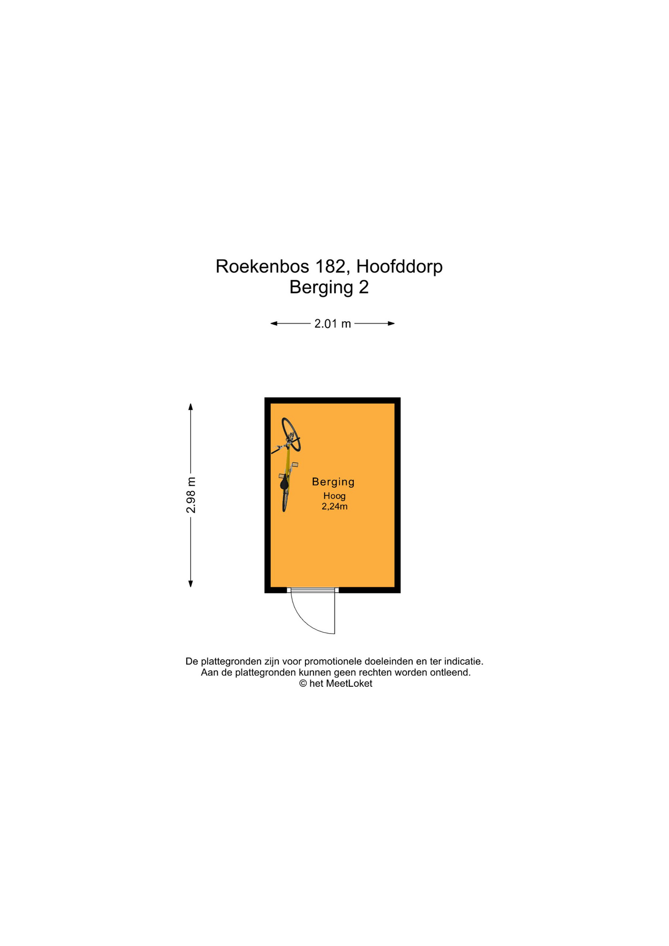 Roekenbos 182 , 2134 VL Hoofddorp map