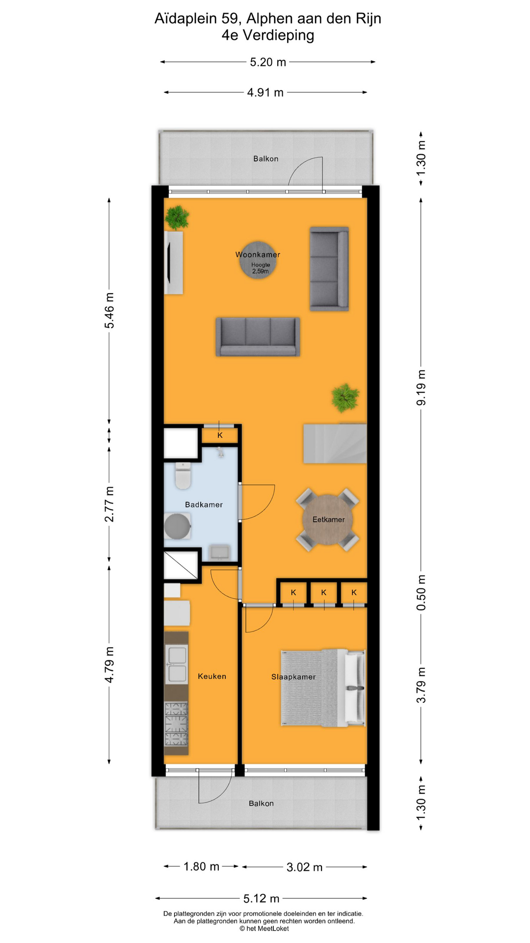 Aïdaplein 59 , 2402 SZ Alphen aan den rijn map