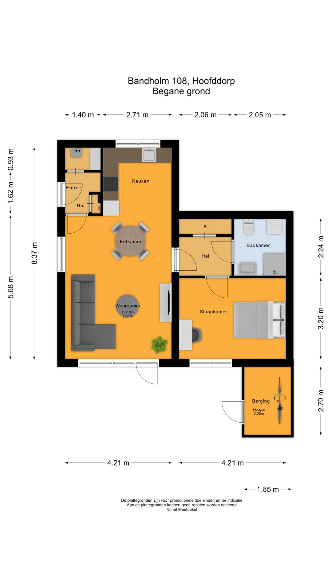 Bandholm 108 , 2133 DM Hoofddorp map
