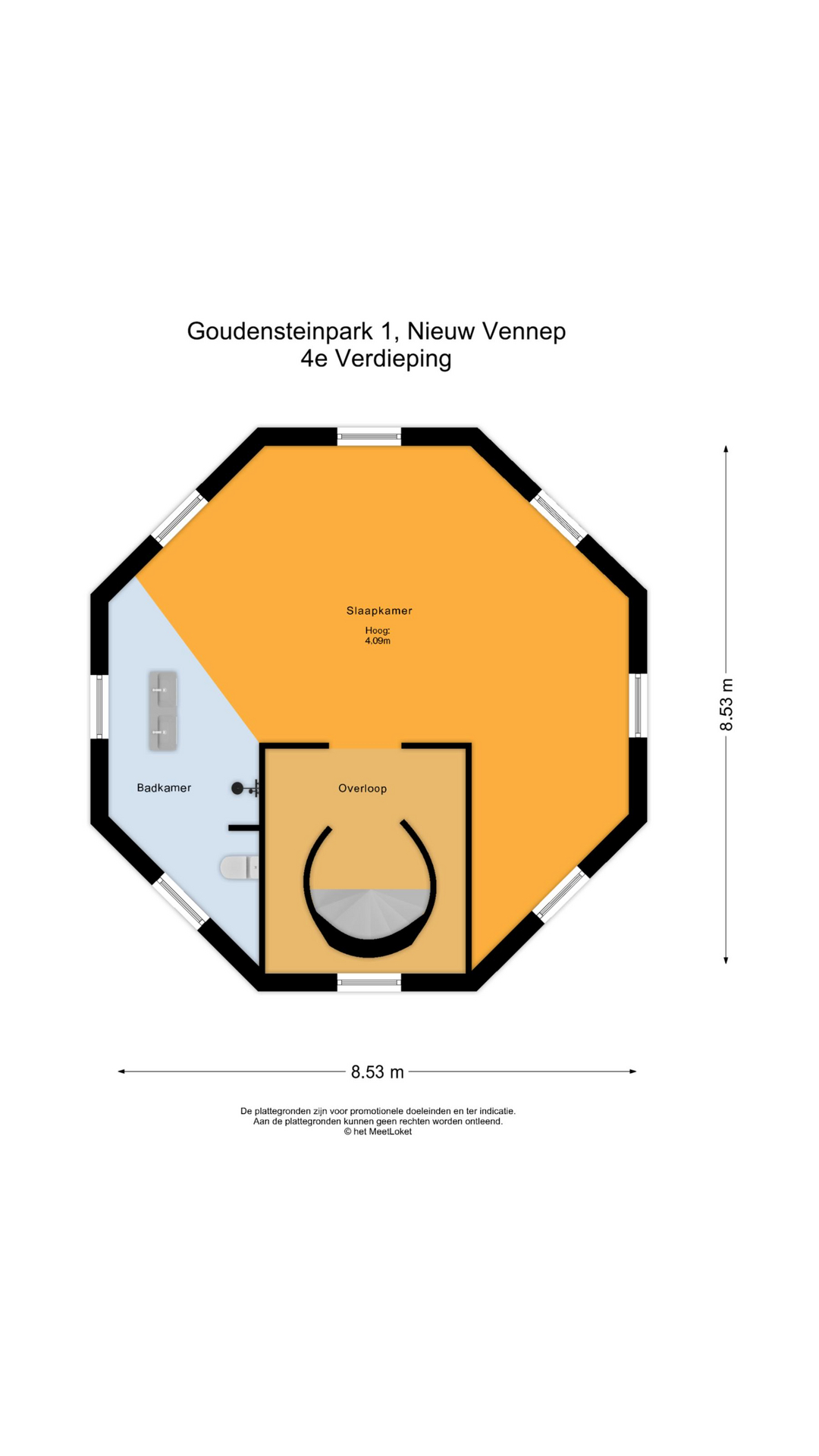Goudensteinpark 1 , 2151 HC Nieuw-vennep map
