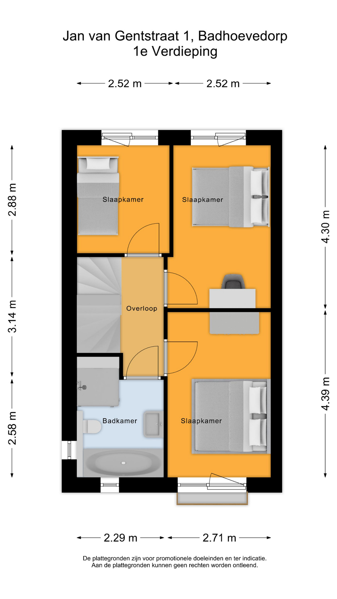 Jan van Gentstraat 54 A, 1171 GM Badhoevedorp map