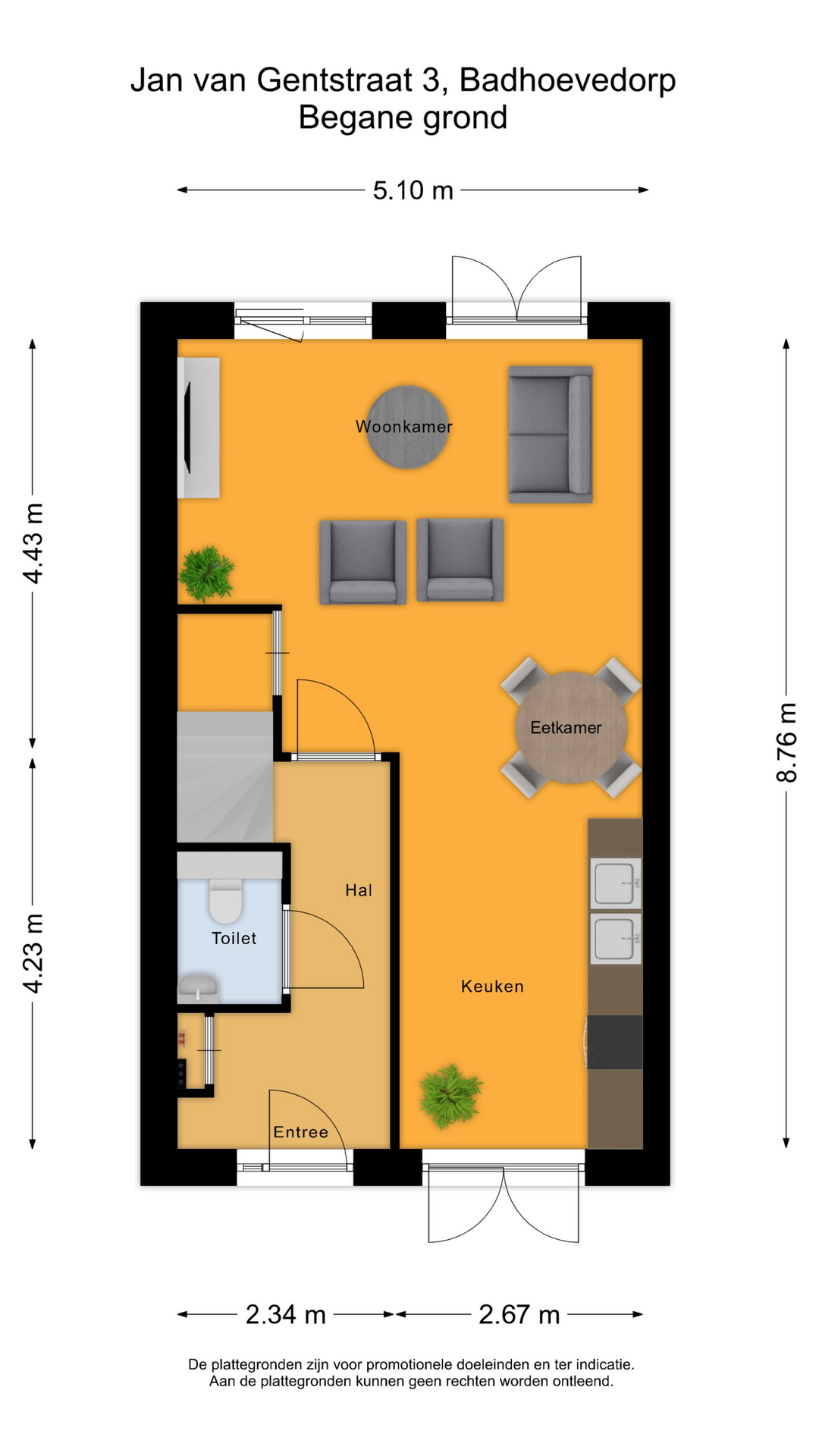 Jan van Gentstraat 54 C, 1171 GM Badhoevedorp map