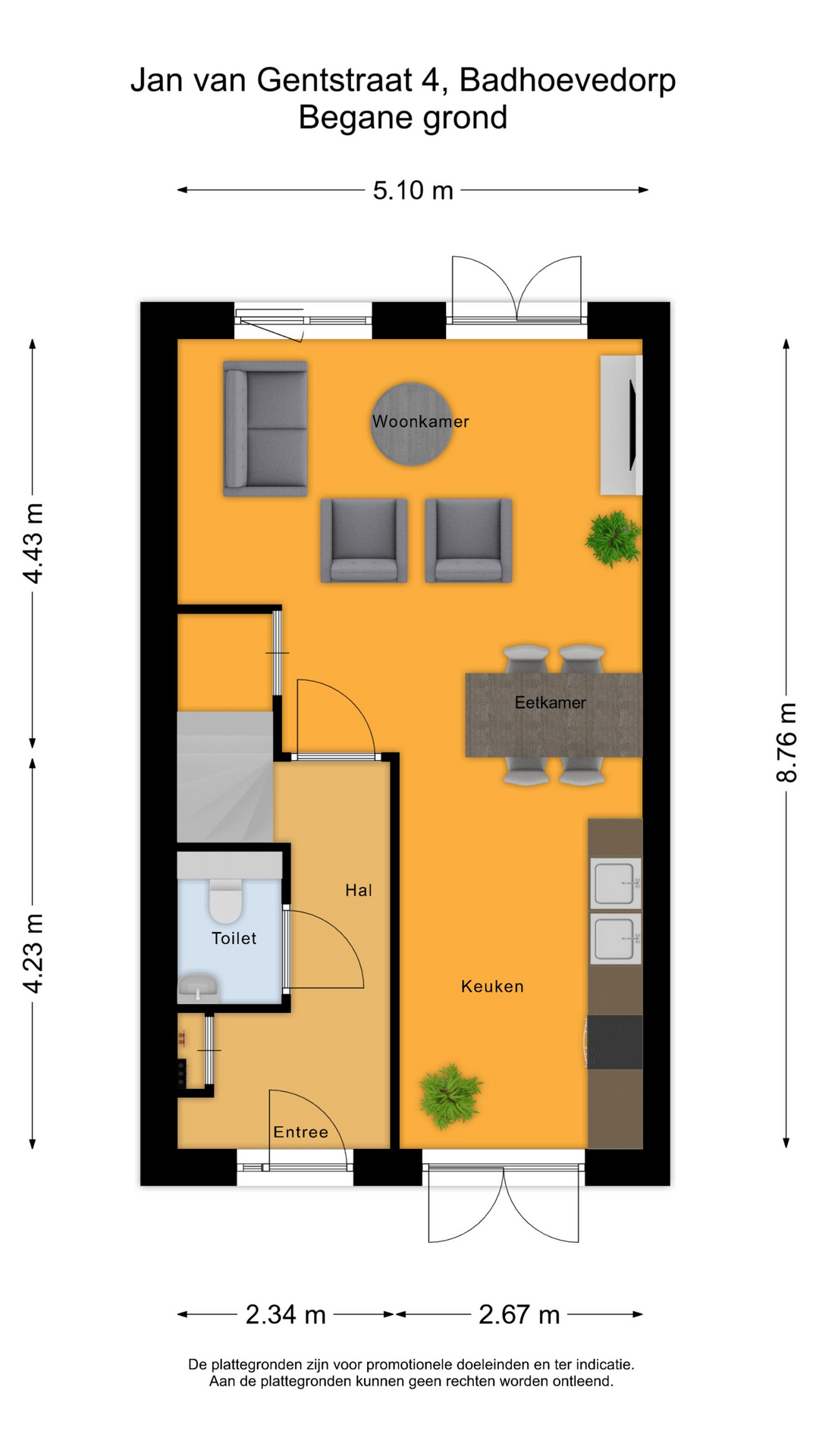Jan van Gentstraat 54 D, 1171 GM Badhoevedorp map