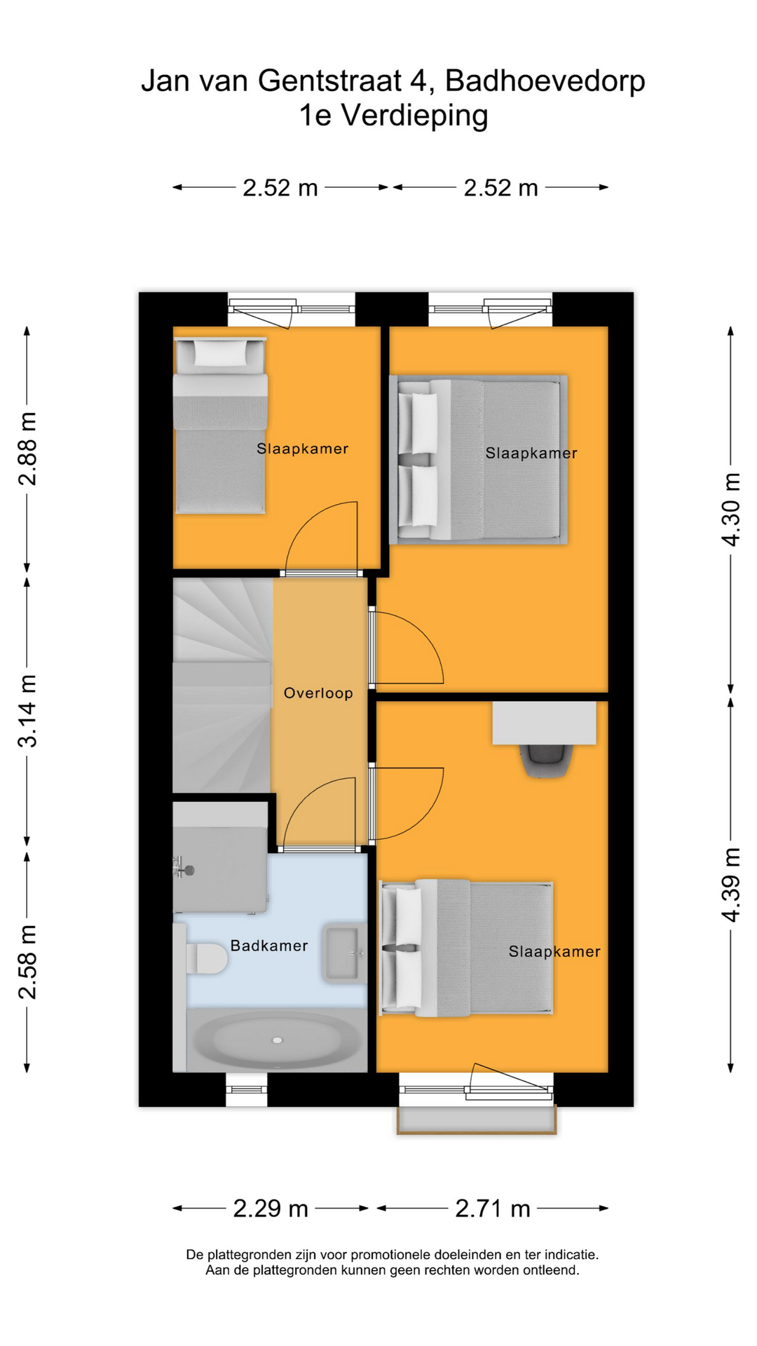 Jan van Gentstraat 54 D, 1171 GM Badhoevedorp map