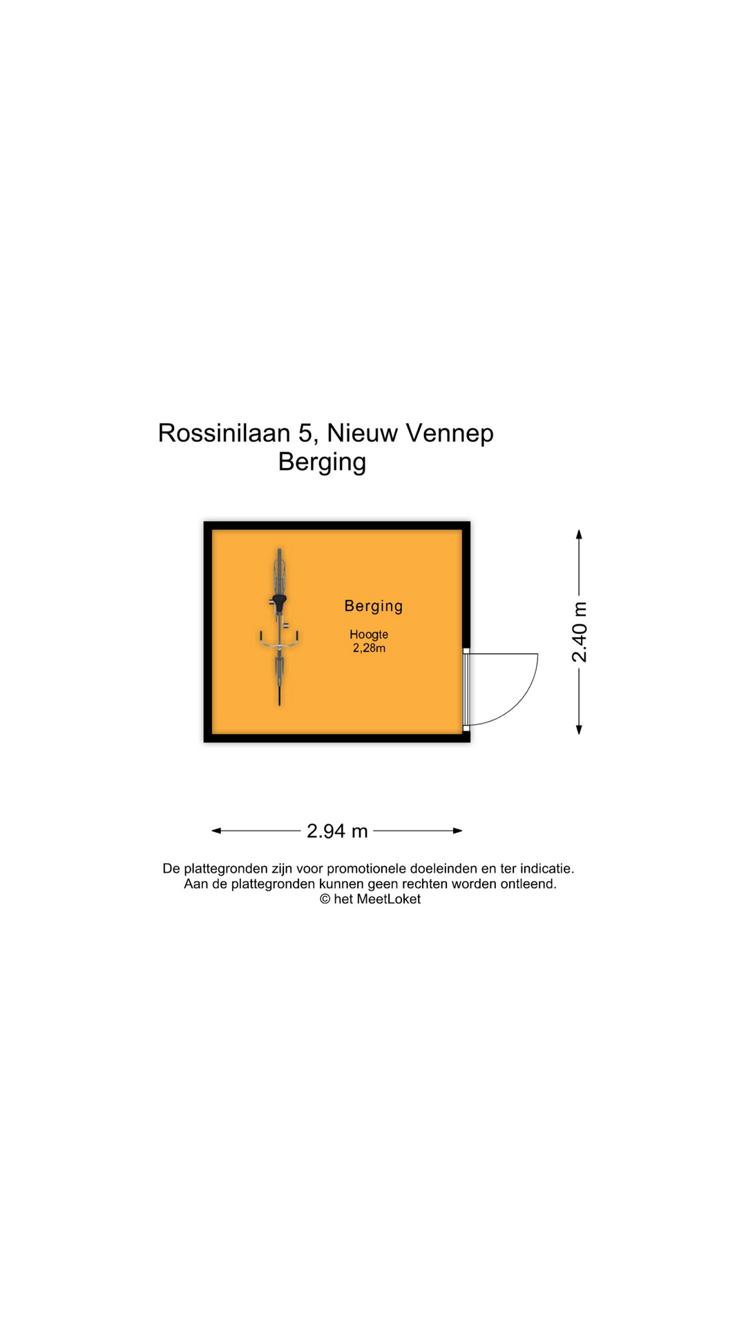 Rossinilaan 5 , 2151 GX Nieuw-vennep map