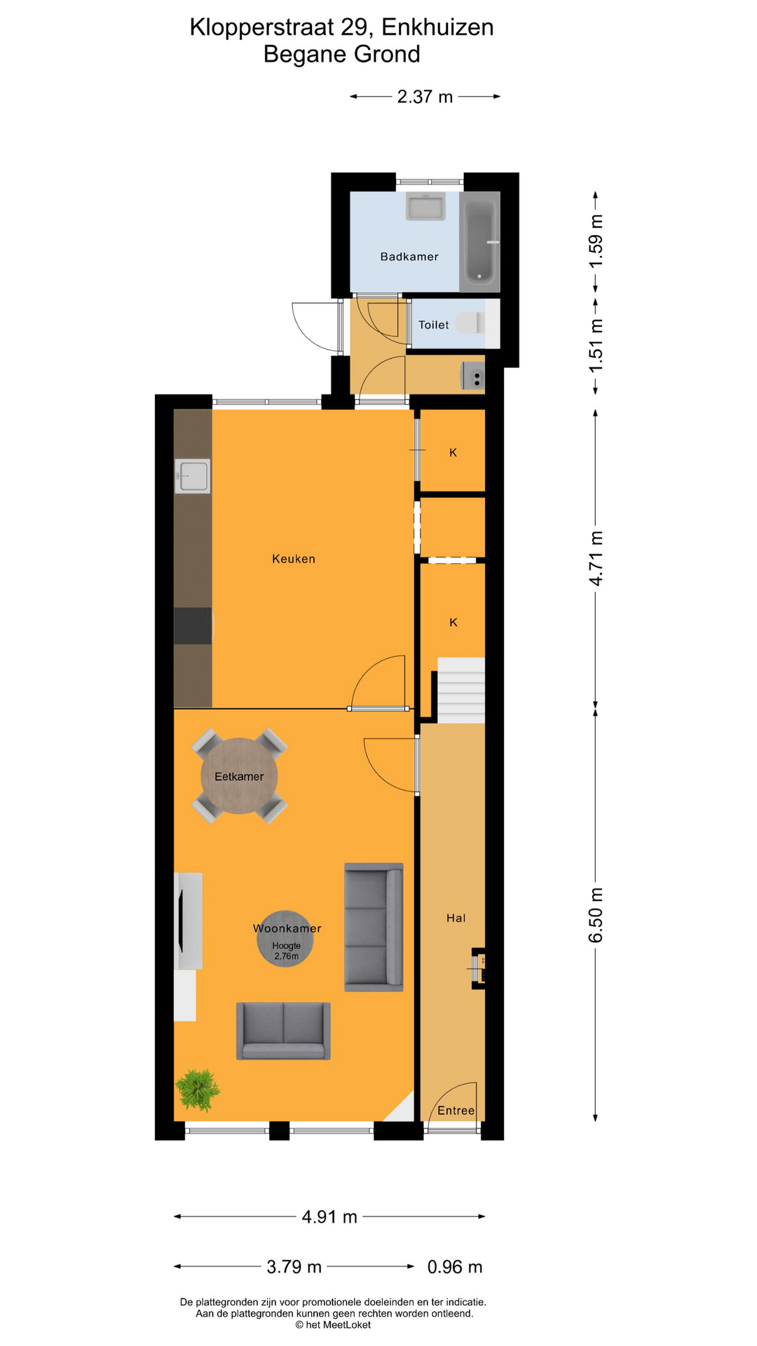 Klopperstraat 29 , 1601 CG Enkhuizen map