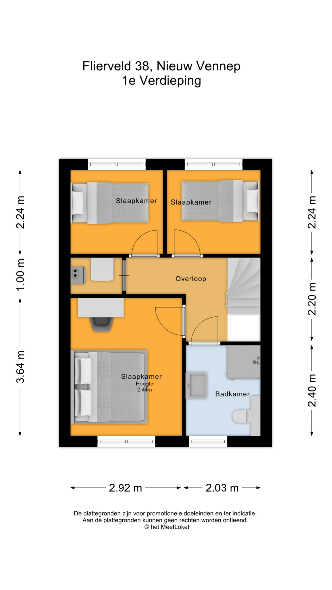 Flierveld 38 , 2151 LG Nieuw-vennep map