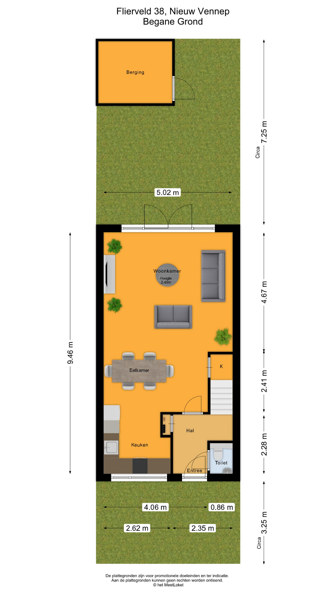 Flierveld 38 , 2151 LG Nieuw-vennep map