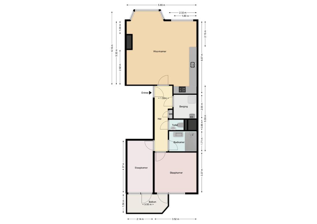 Prinsegracht 66 B, 2512 GB 's-gravenhage map