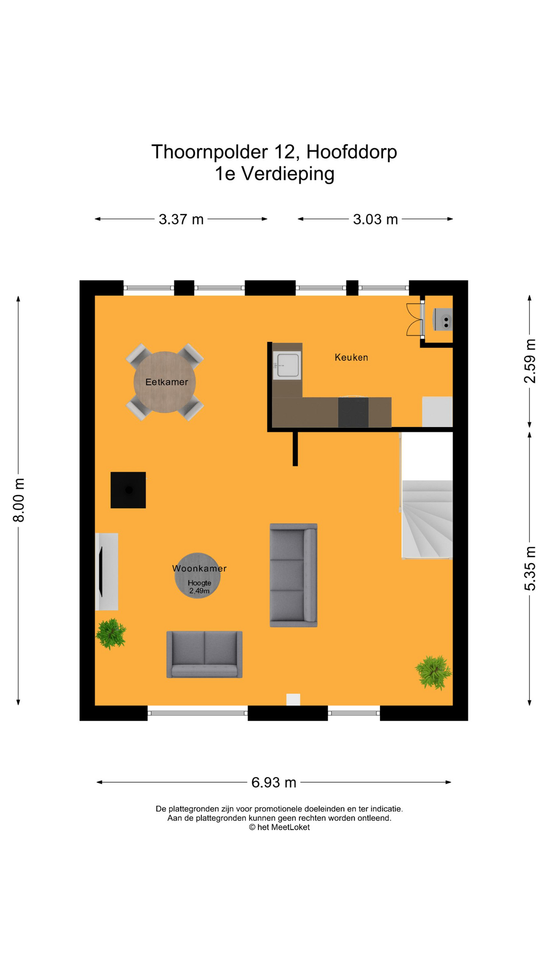 Thoornpolder 12 , 2134 WN Hoofddorp map