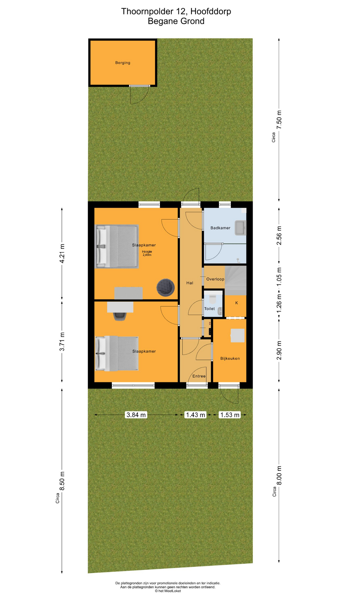 Thoornpolder 12 , 2134 WN Hoofddorp map