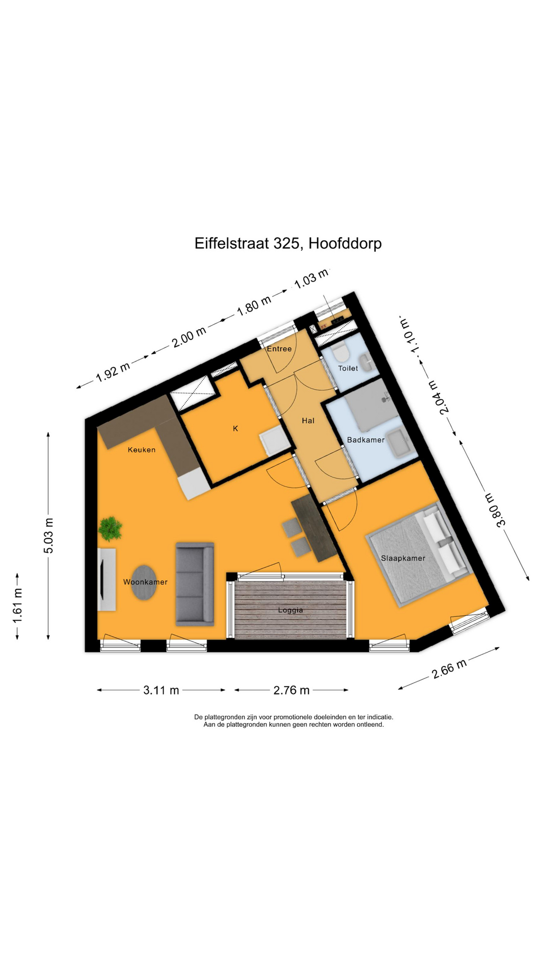 Eiffelstraat 325 , 2132 HS Hoofddorp map
