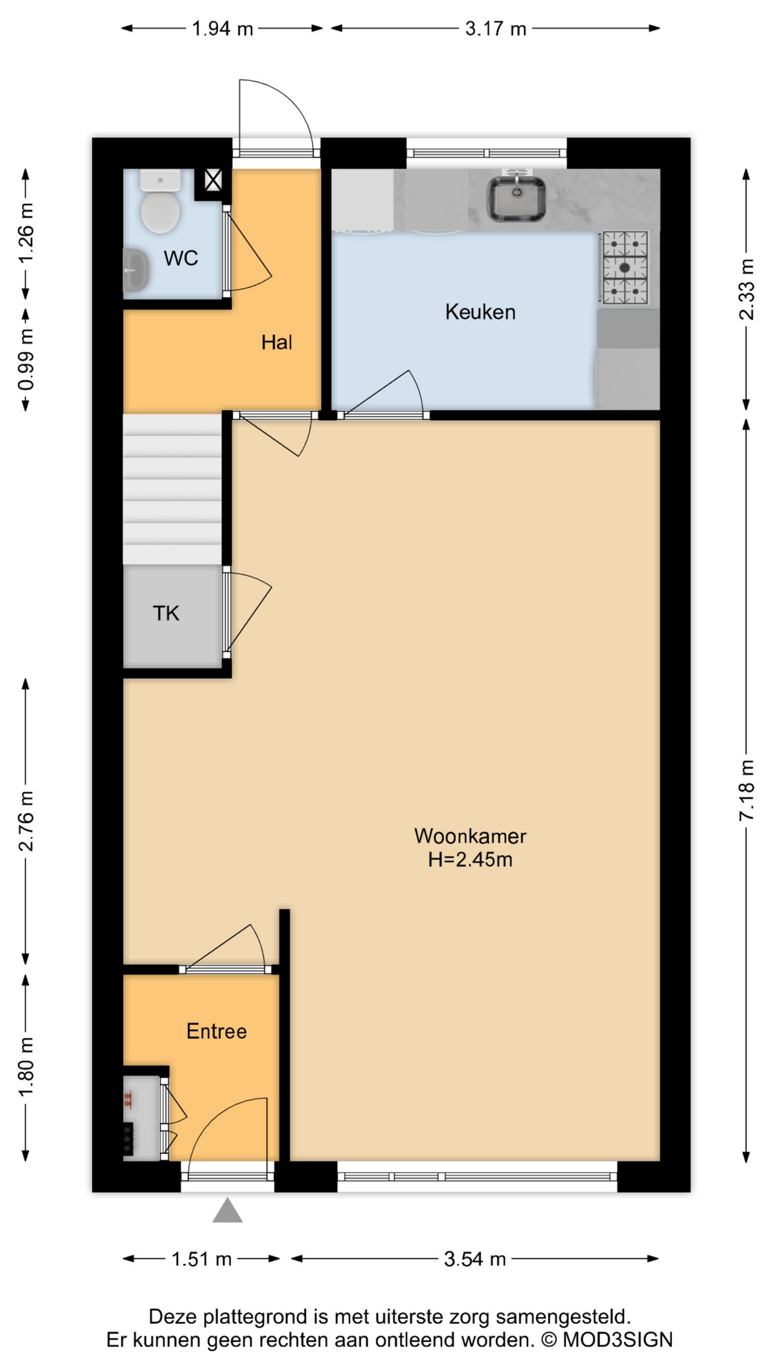 Zandbos 16 , 2134 DE Hoofddorp map