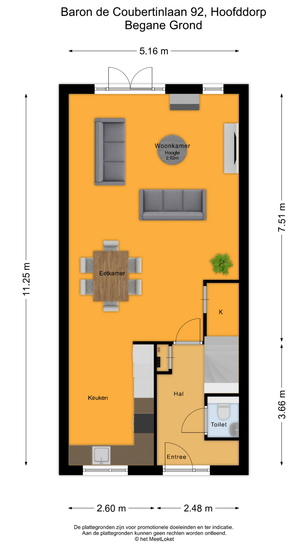 Baron De Coubertinlaan 92 , 2134 CG Hoofddorp map