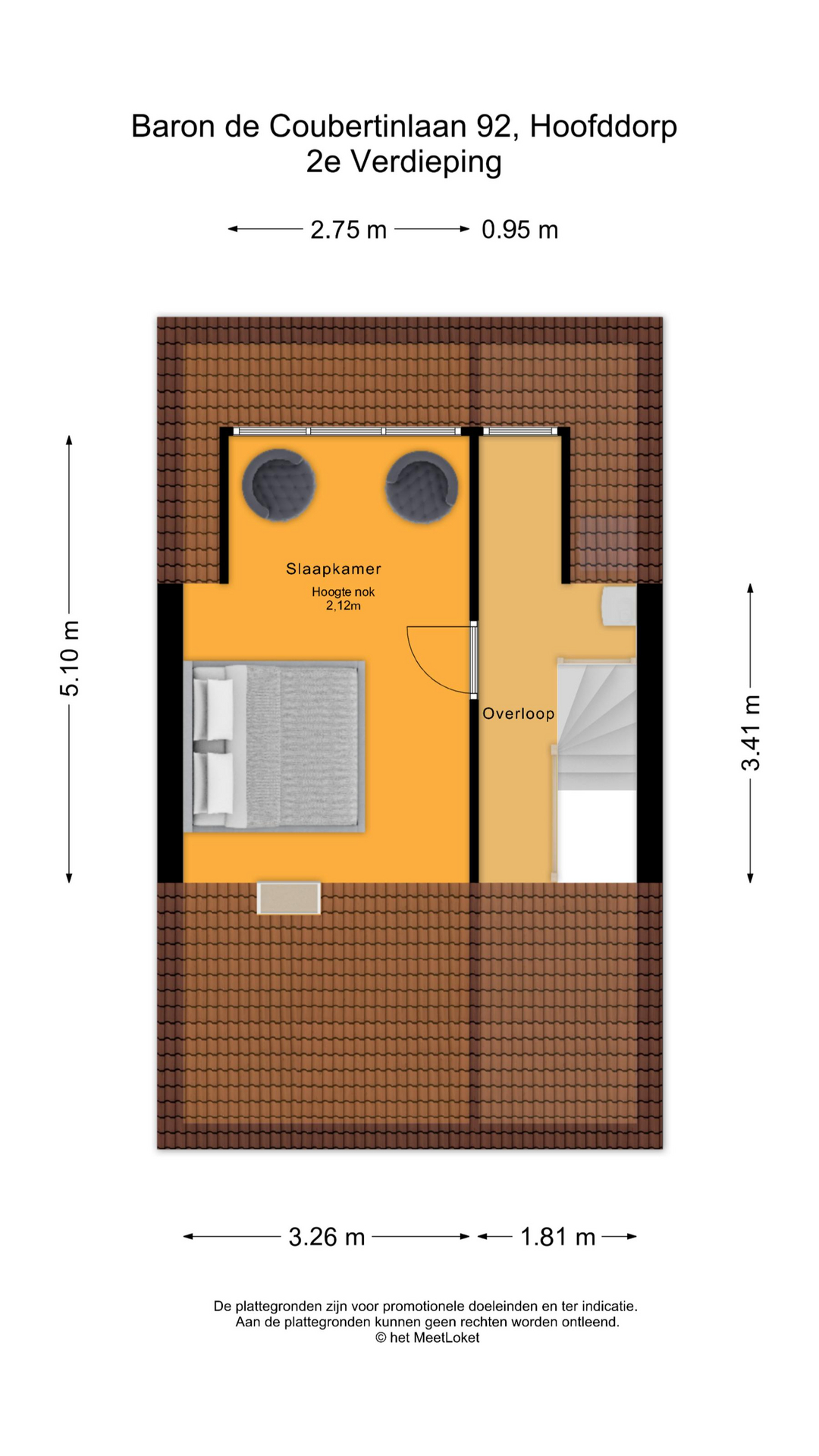 Baron De Coubertinlaan 92 , 2134 CG Hoofddorp map