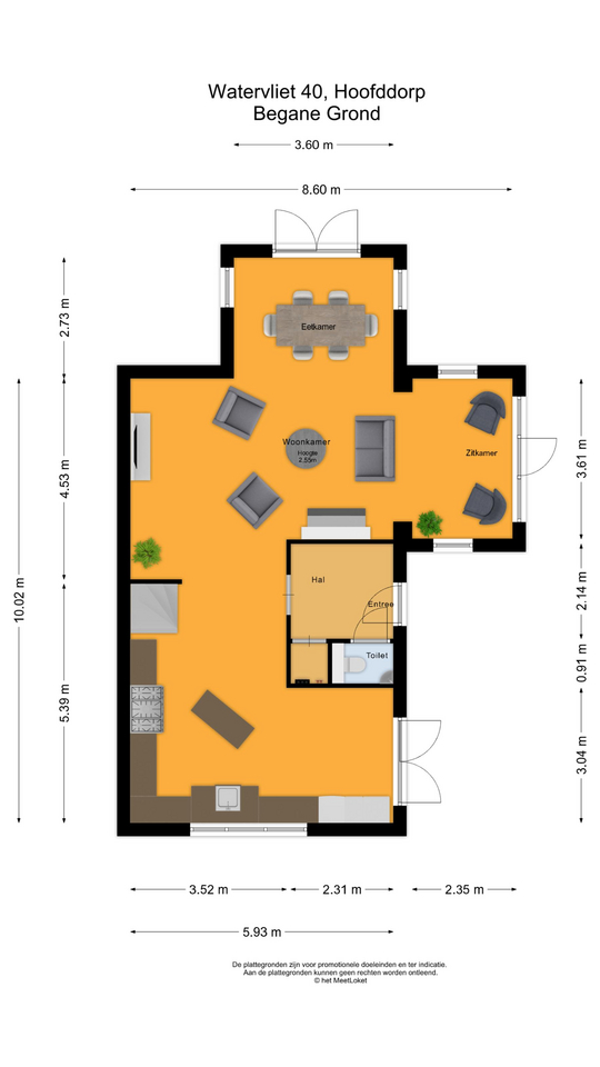 Watervliet 40 , 2134 VV Hoofddorp map
