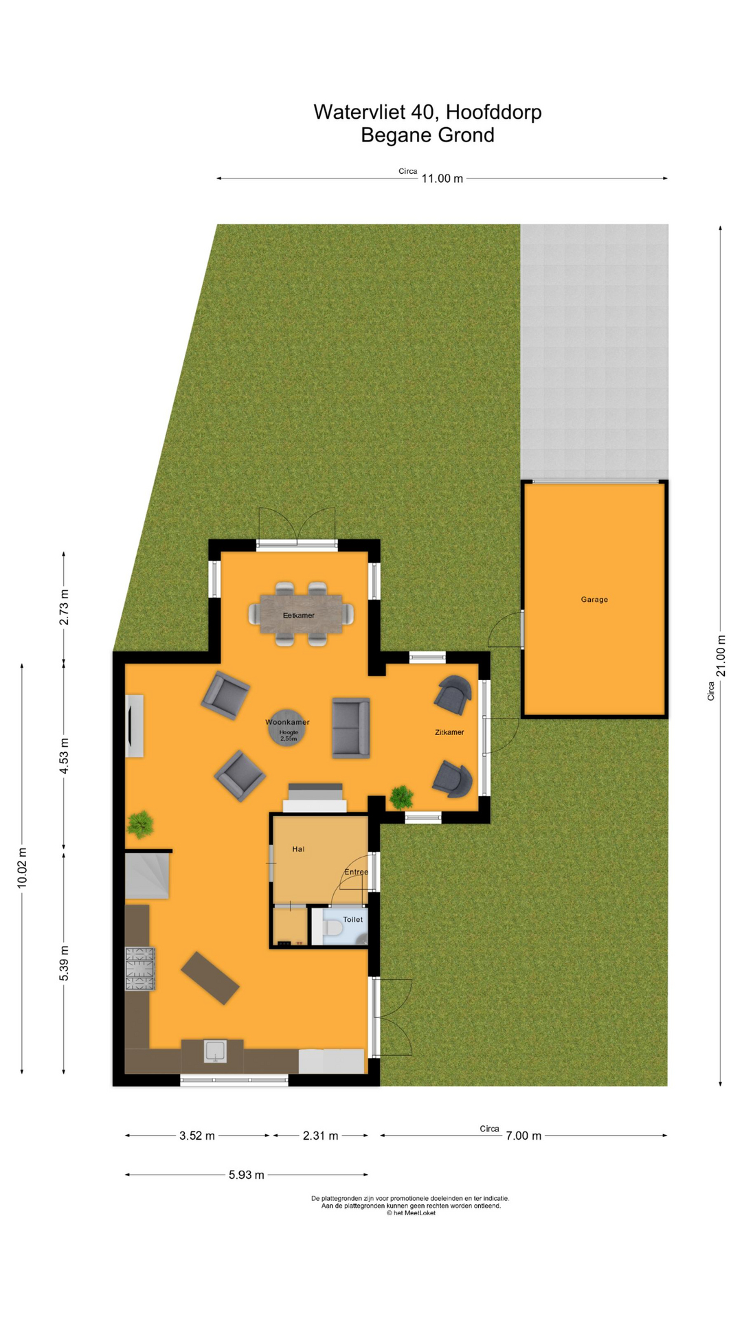 Watervliet 40 , 2134 VV Hoofddorp map