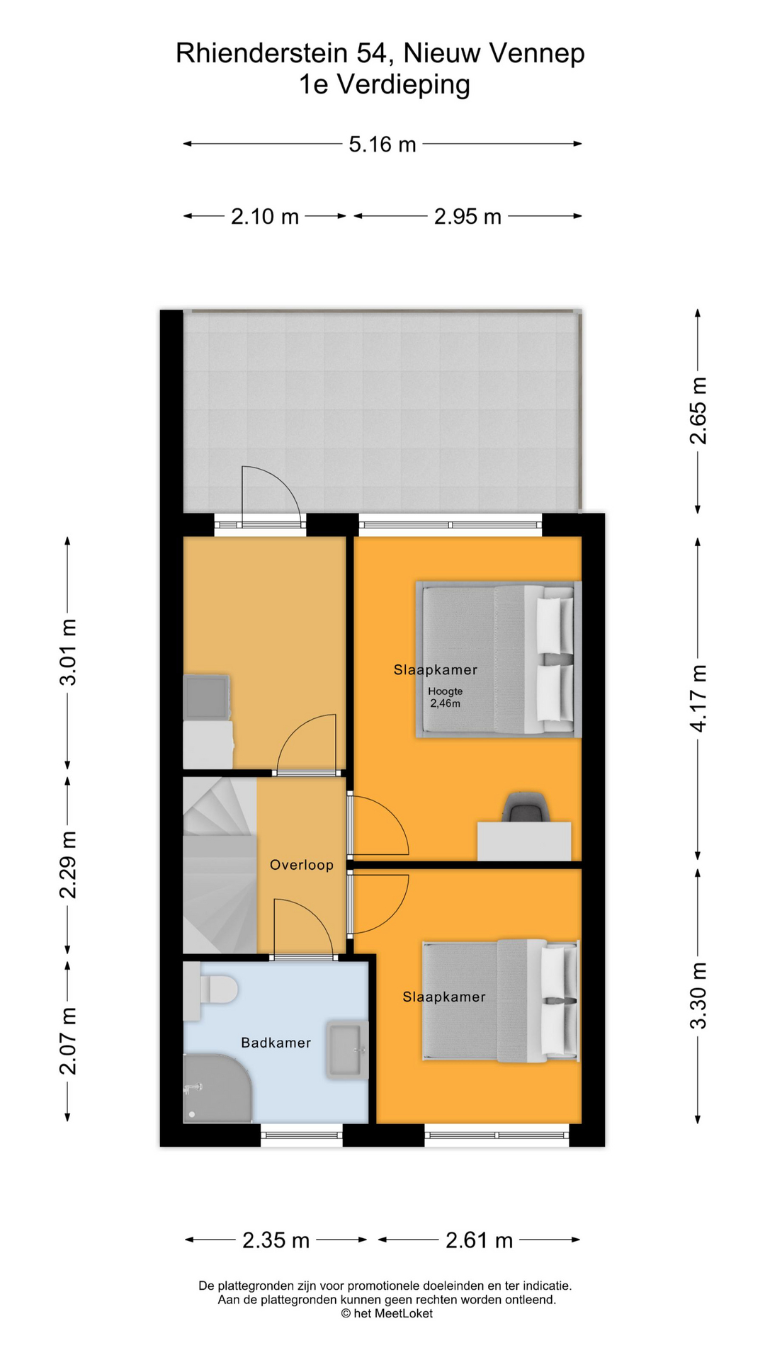 Rhienderstein 54 , 2151 HK Nieuw-vennep map