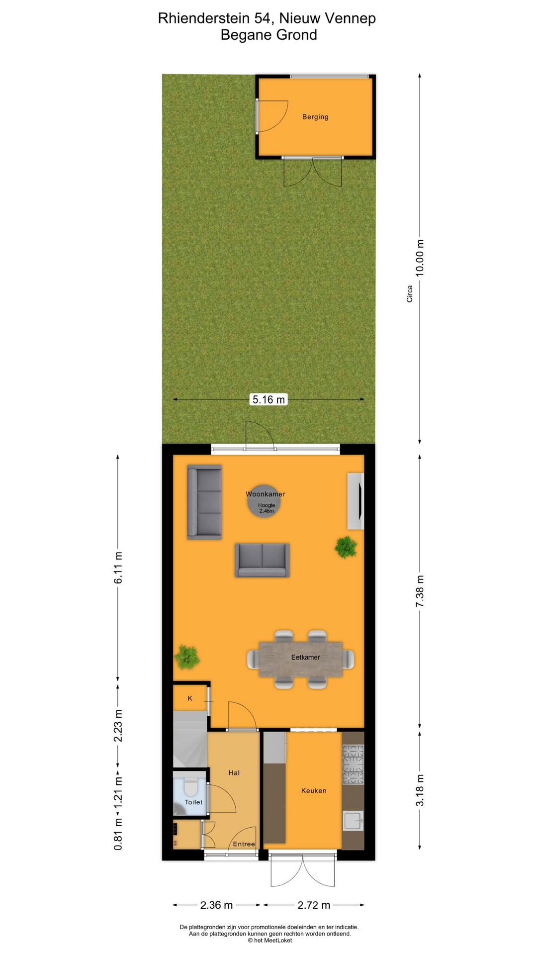 Rhienderstein 54 , 2151 HK Nieuw-vennep map