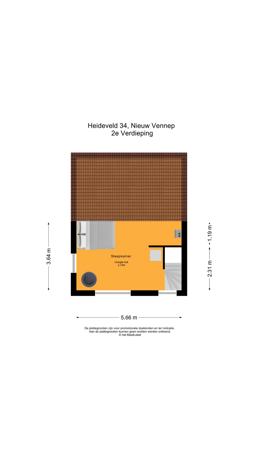 Heideveld 34 , 2151 LV Nieuw-vennep map