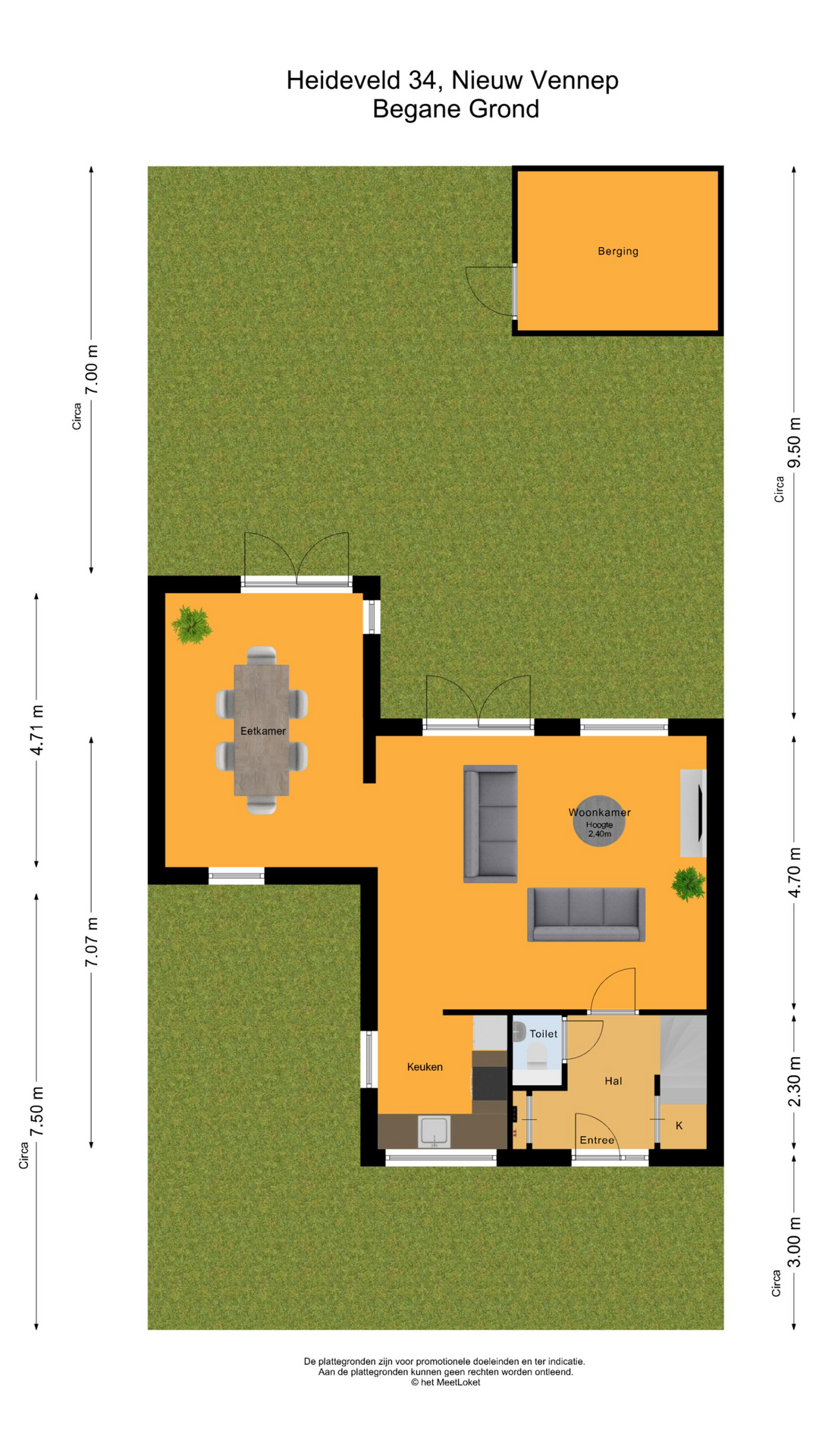 Heideveld 34 , 2151 LV Nieuw-vennep map