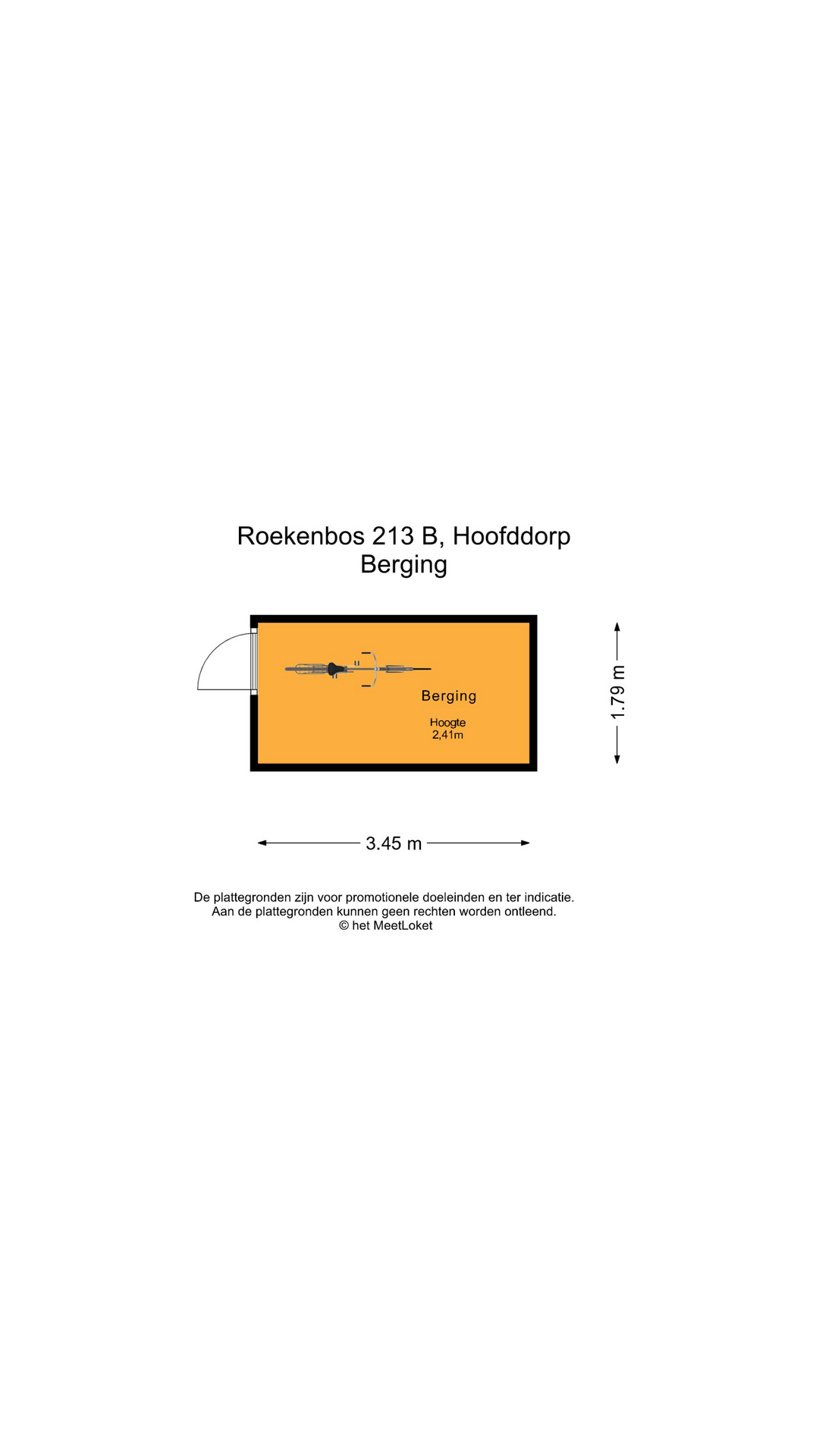 Roekenbos 213 B, 2134 VE Hoofddorp map