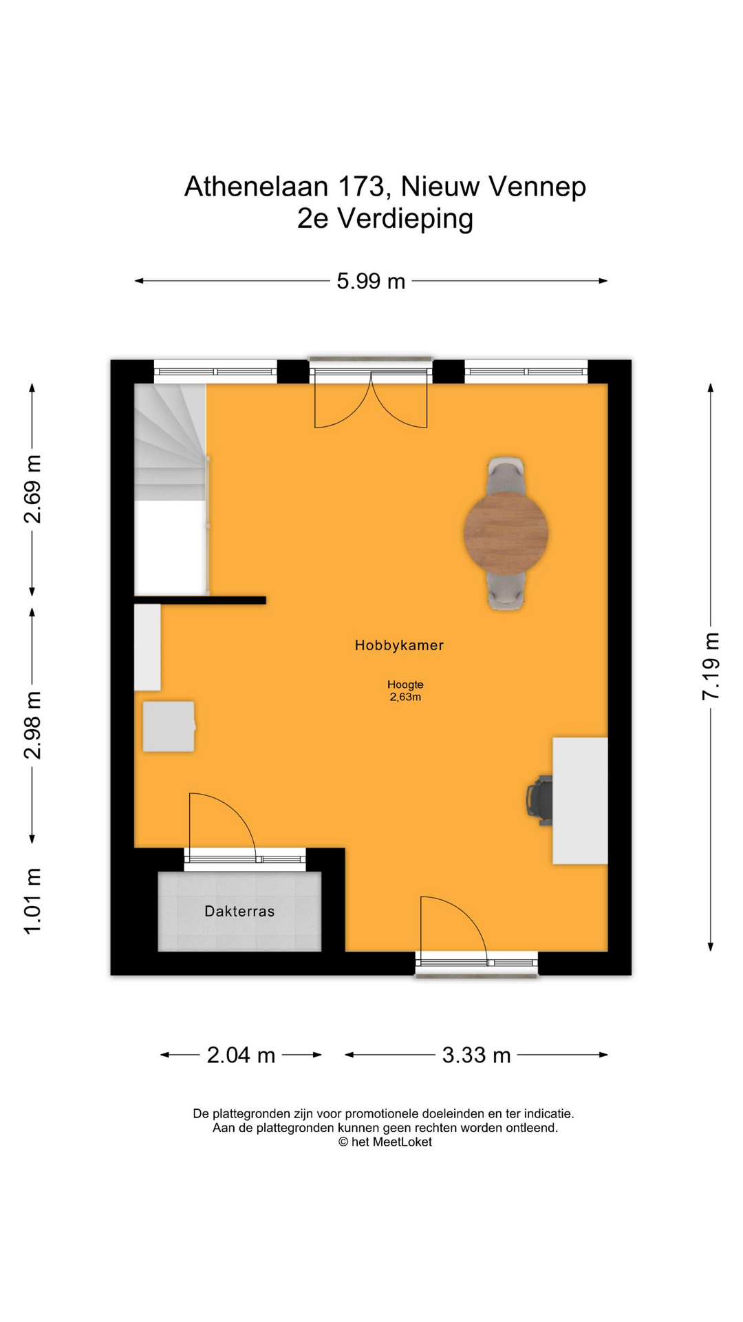 Athenelaan 173 , 2152 KL Nieuw-vennep map