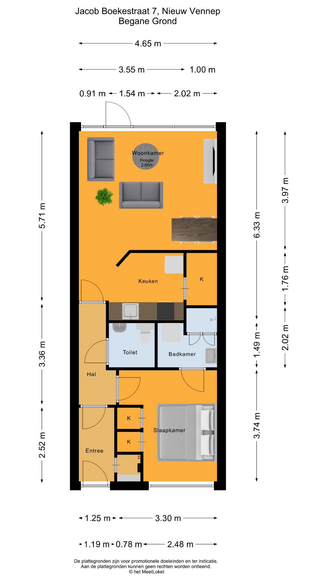 Jacob Boekestraat 7 , 2152 AD Nieuw-vennep map