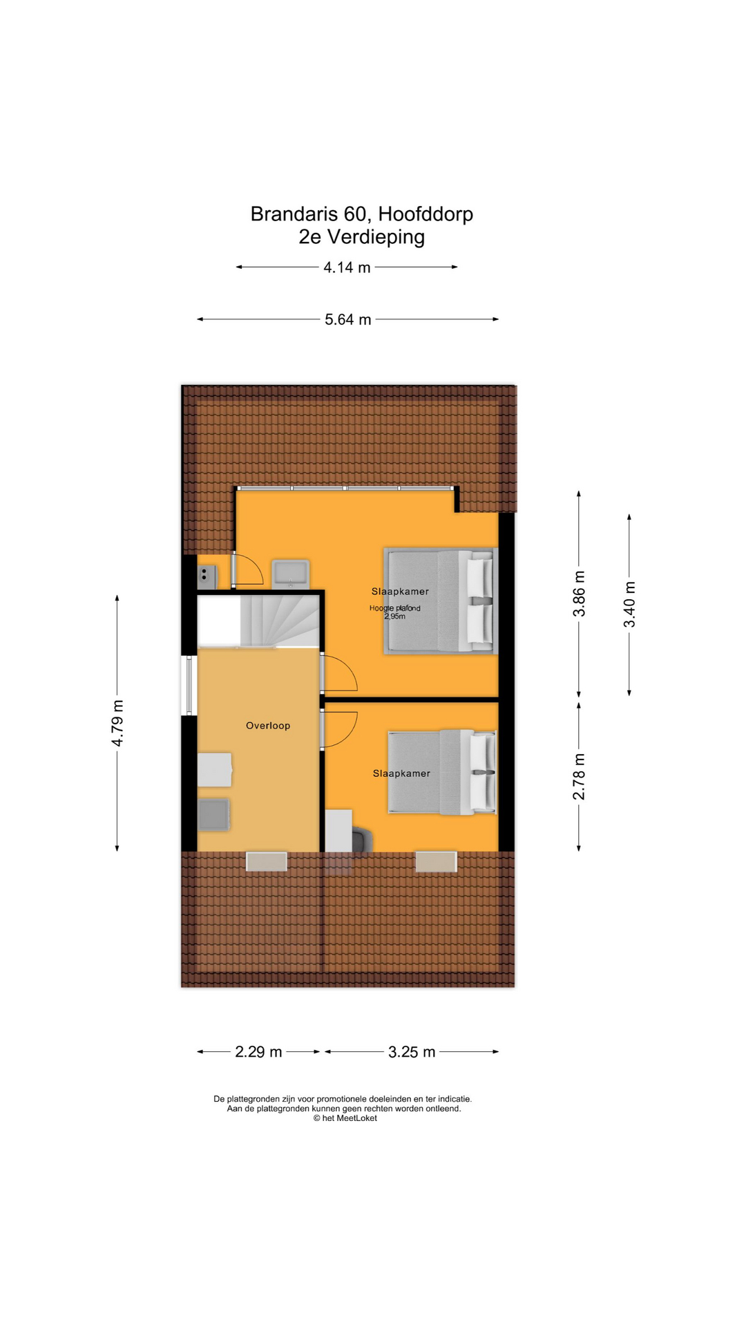Brandaris 60 , 2134 XT Hoofddorp map