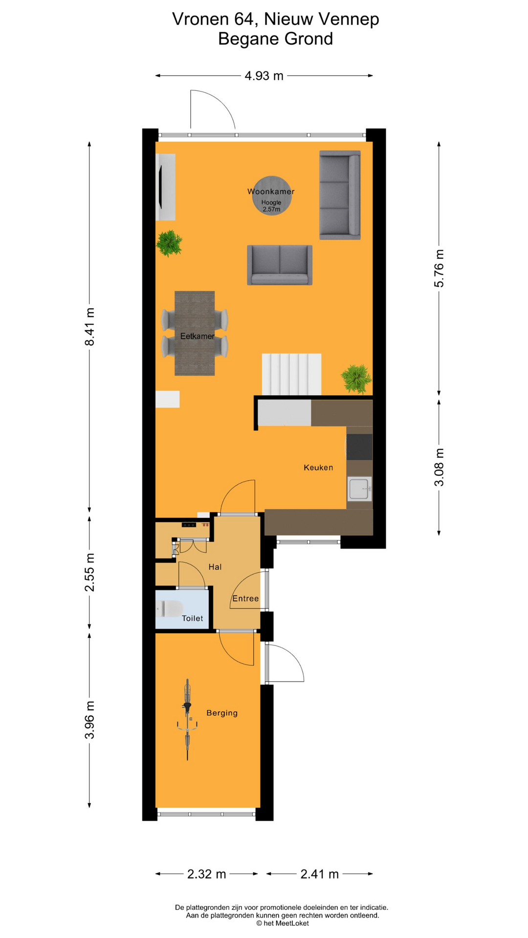 Vronen 64 , 2151 PD Nieuw-vennep map