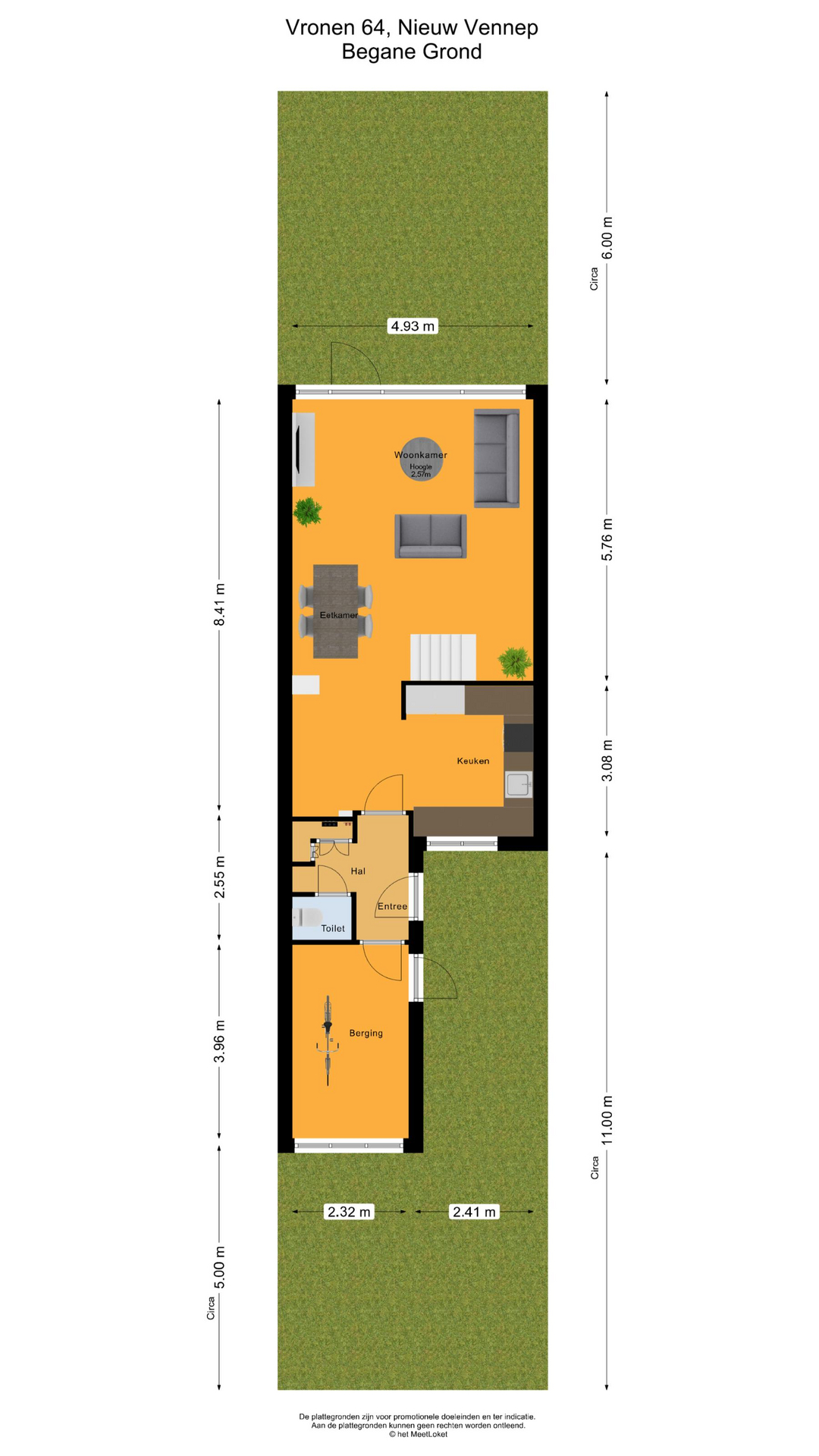 Vronen 64 , 2151 PD Nieuw-vennep map
