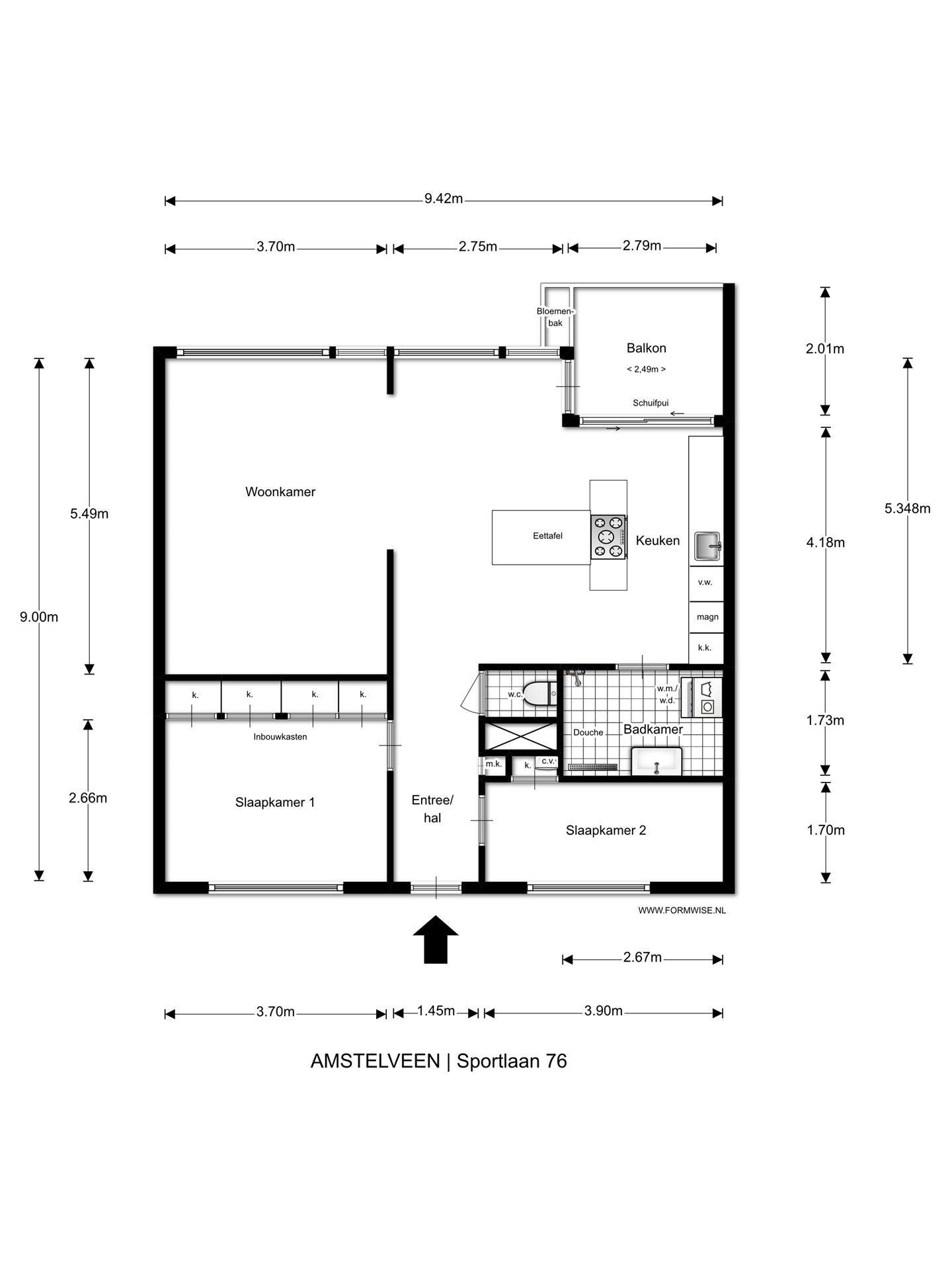 Sportlaan 76 , 1185 TD Amstelveen map