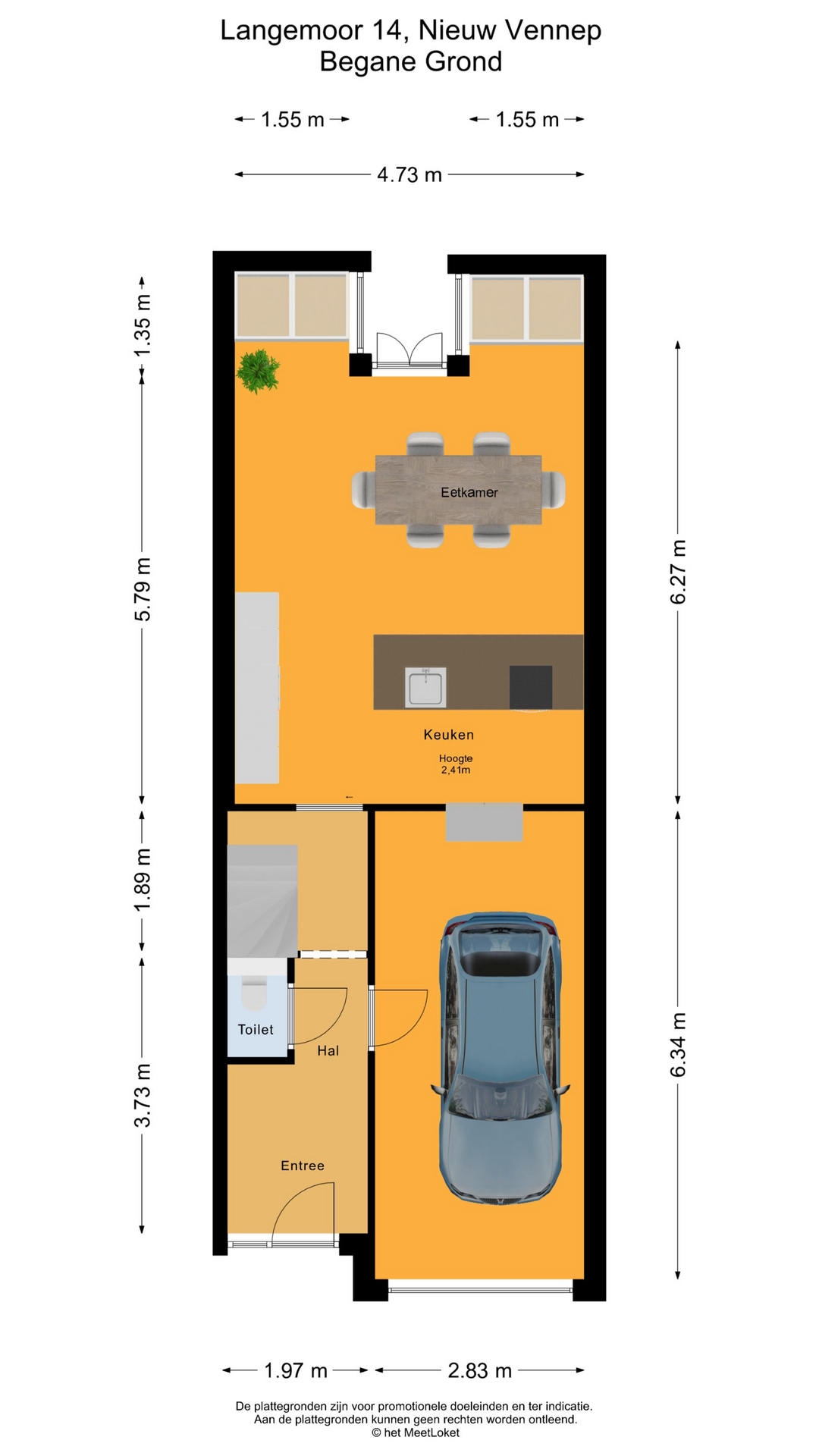 Langemoor 14 , 2151 VE Nieuw-vennep map