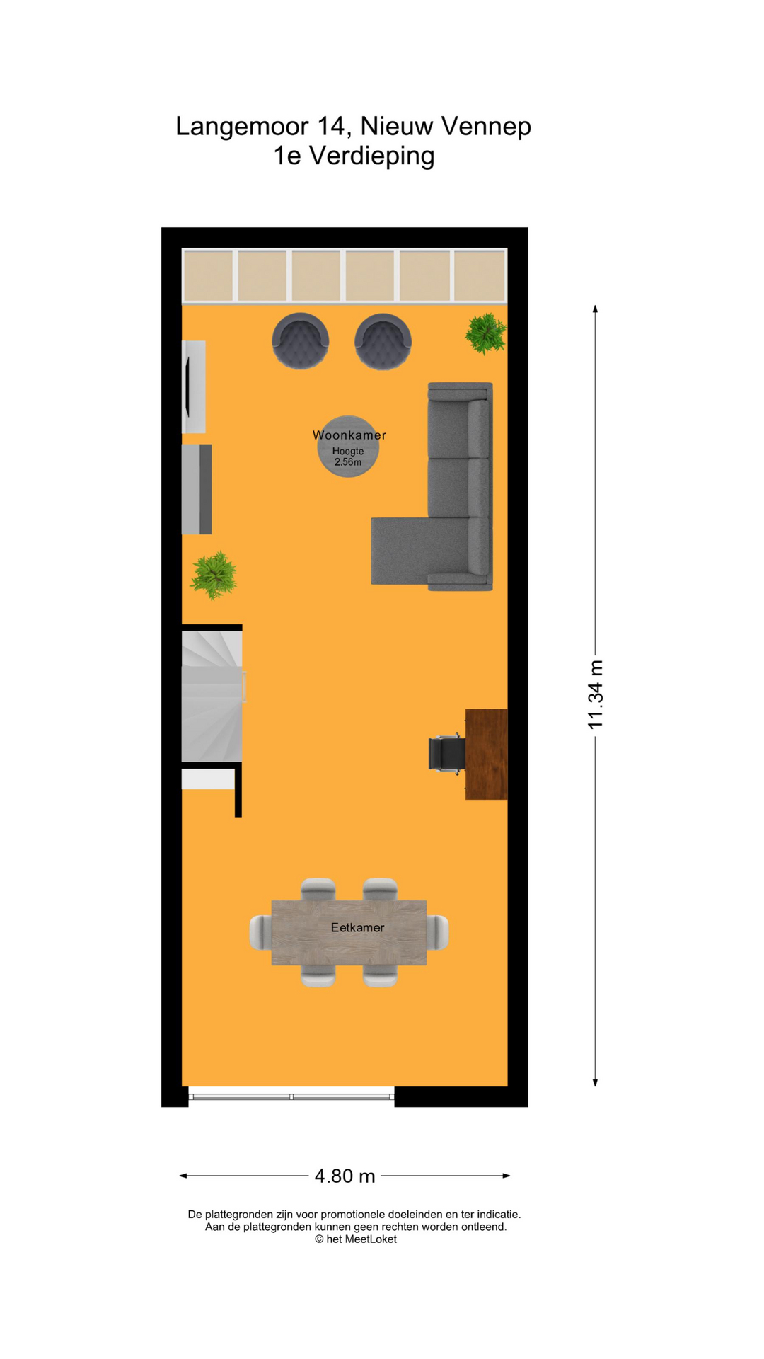 Langemoor 14 , 2151 VE Nieuw-vennep map