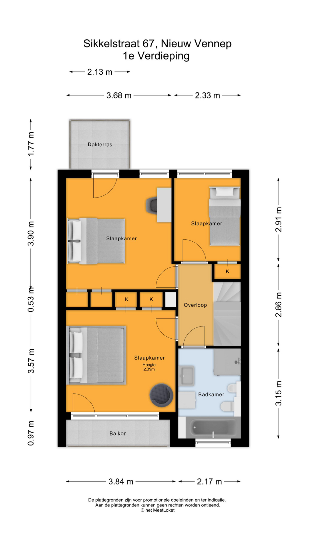 Sikkelstraat 67 , 2151 CP Nieuw-vennep map