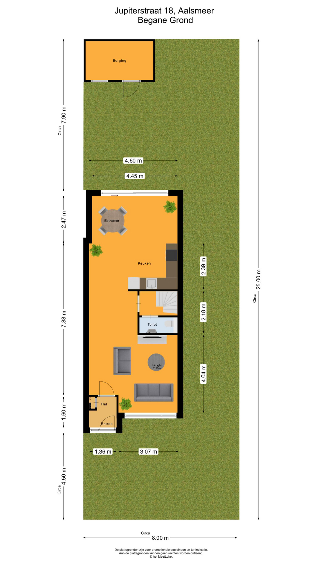 Jupiterstraat 18 , 1431 XB Aalsmeer map
