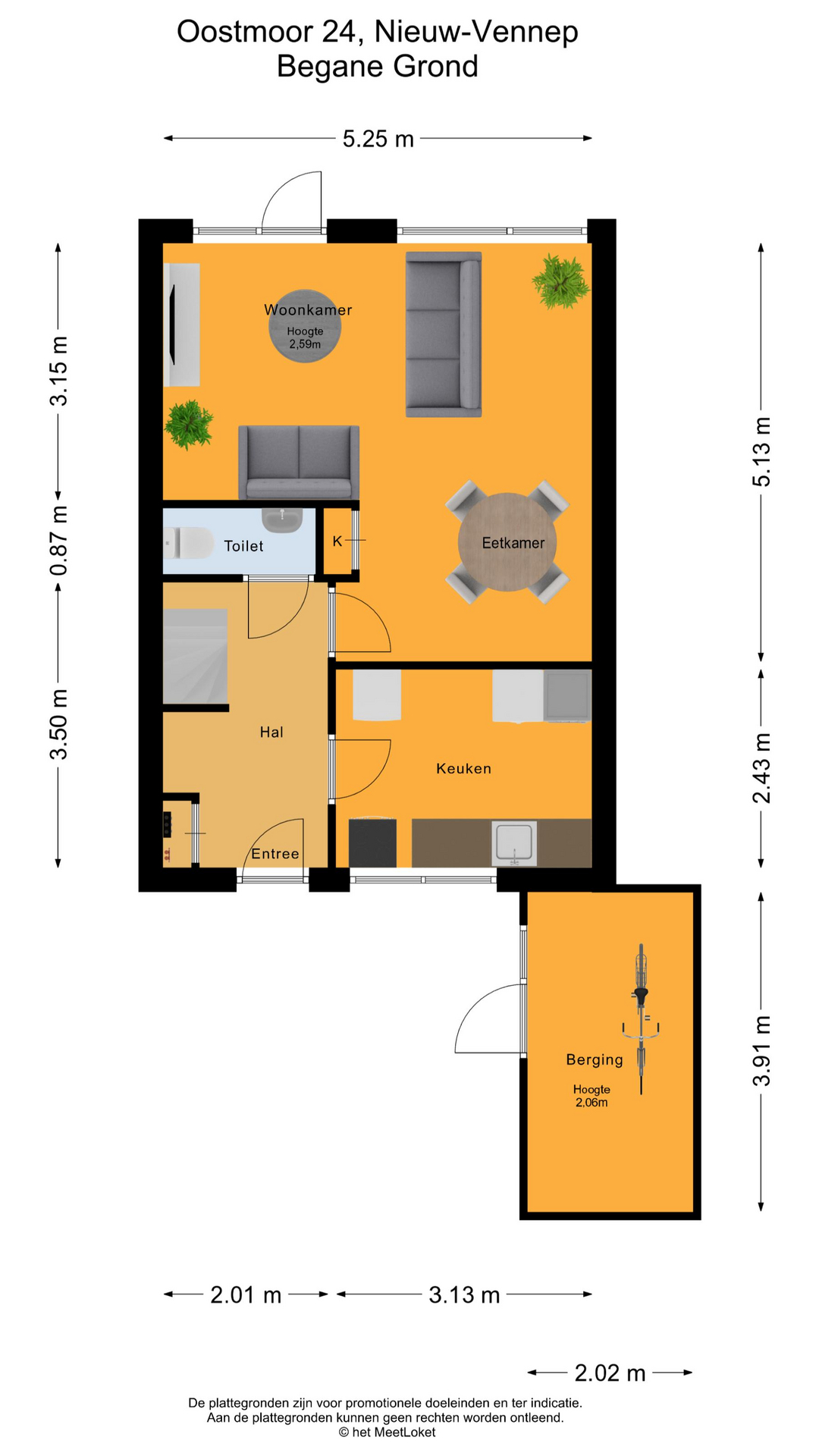 Oostmoor 24 , 2151 VB Nieuw-vennep map