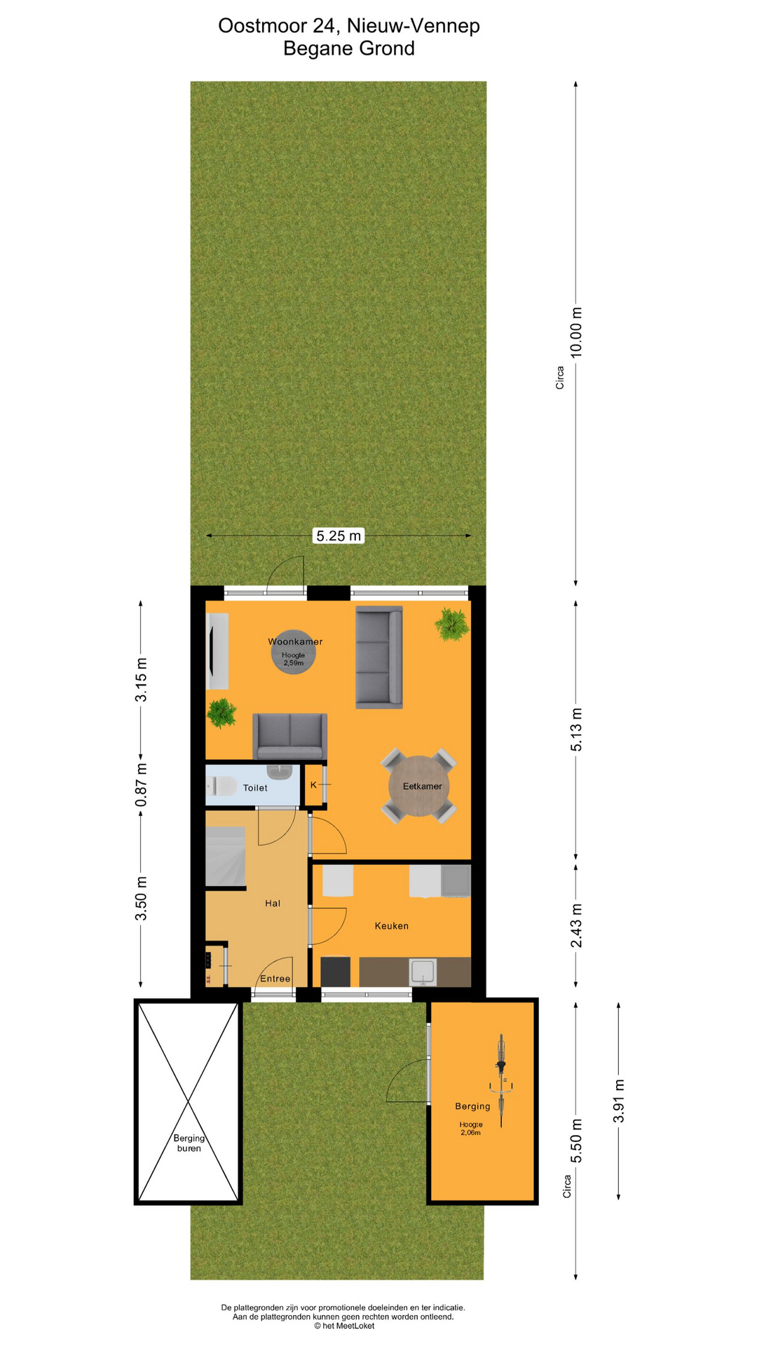 Oostmoor 24 , 2151 VB Nieuw-vennep map
