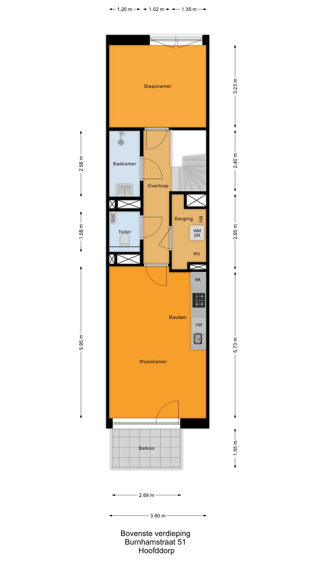 Burnhamstraat 51 , 2132 GZ Hoofddorp map