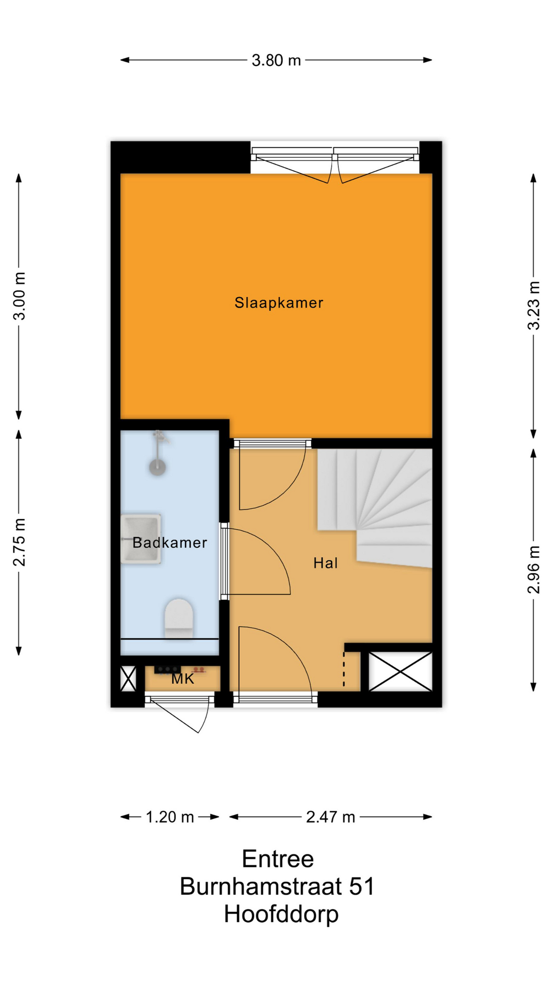 Burnhamstraat 51 , 2132 GZ Hoofddorp map