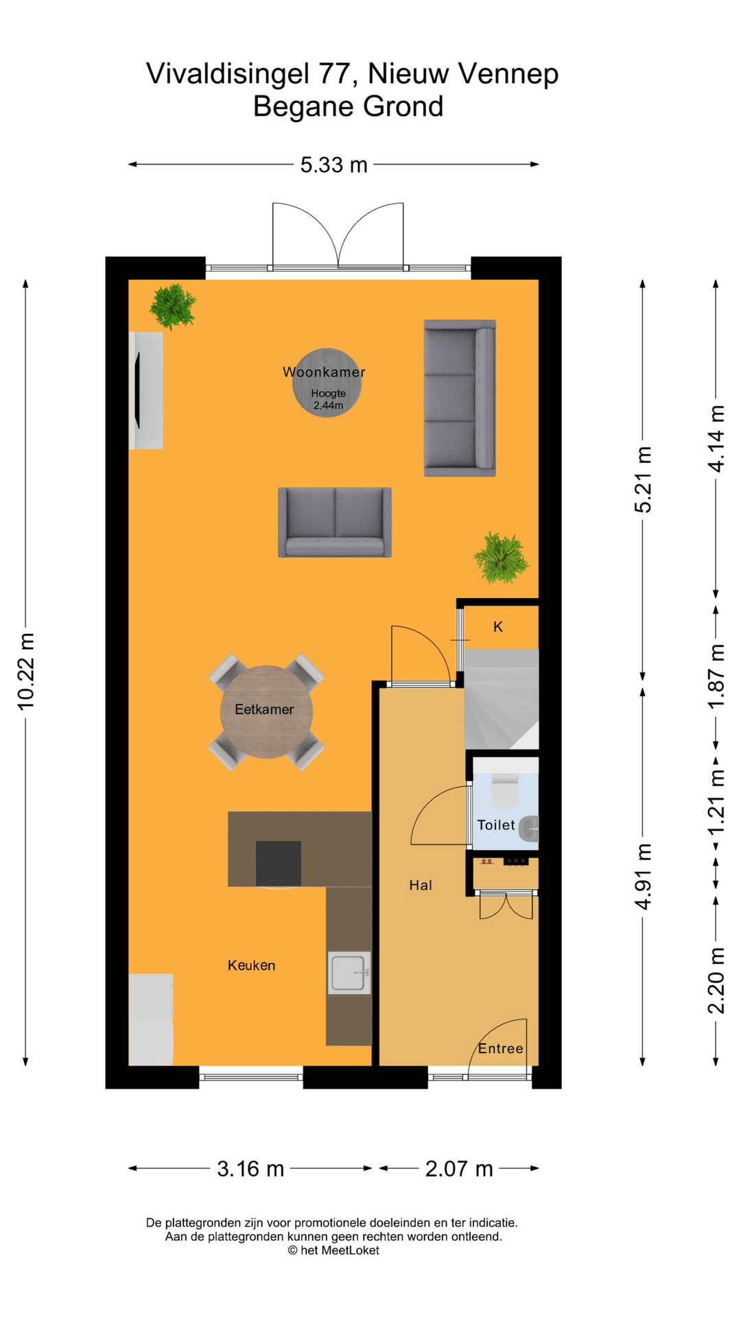 Vivaldisingel 77 , 2151 GM Nieuw-vennep map