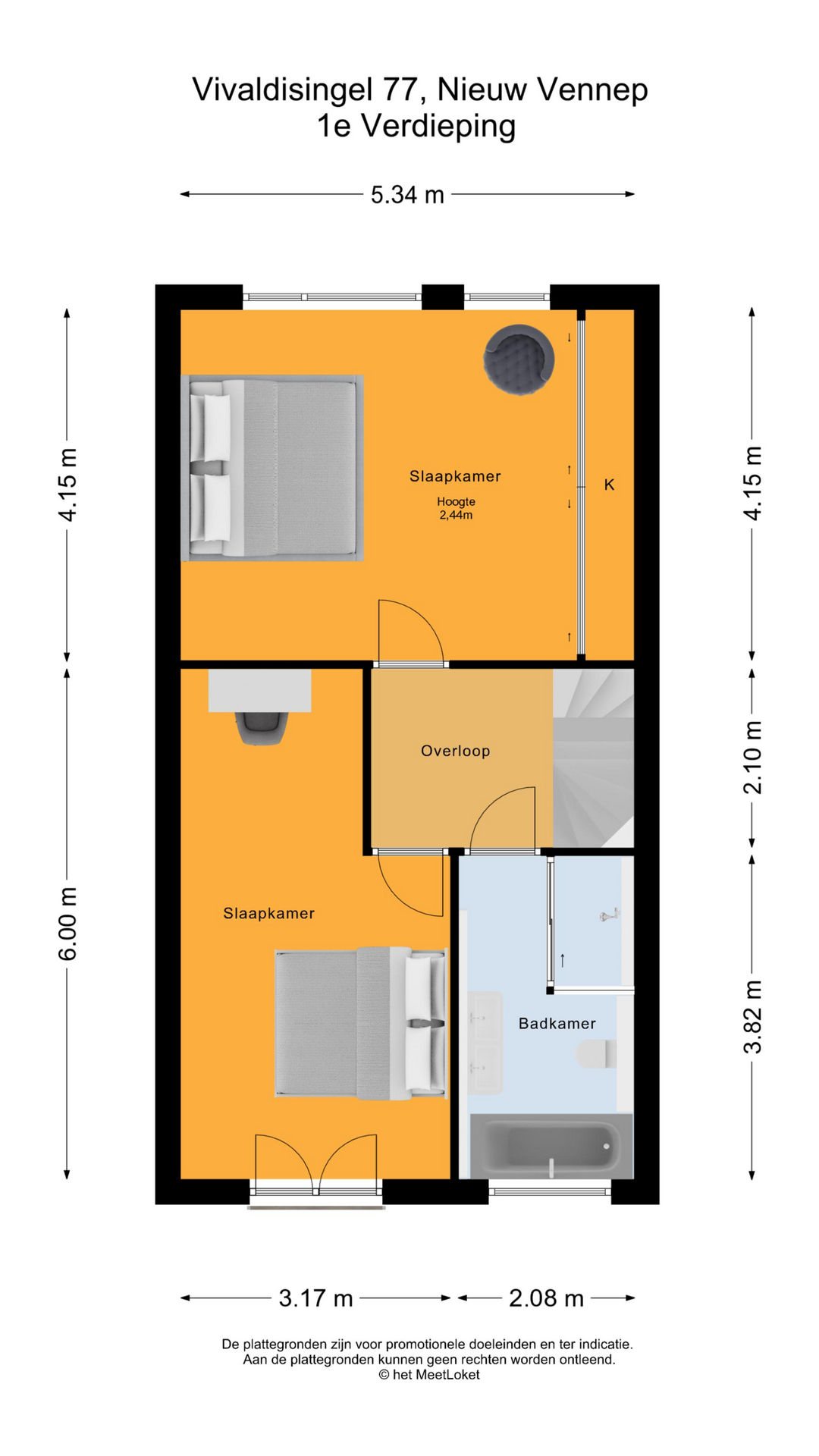 Vivaldisingel 77 , 2151 GM Nieuw-vennep map