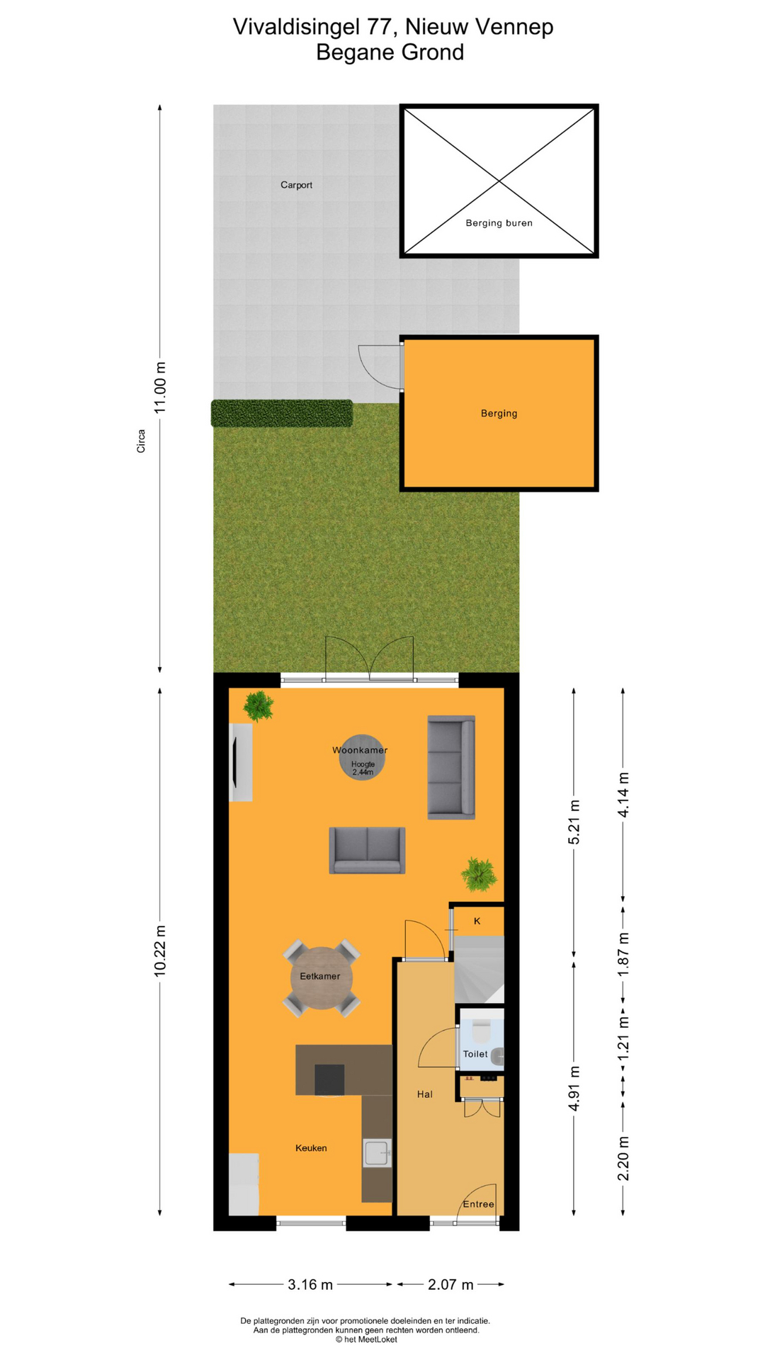 Vivaldisingel 77 , 2151 GM Nieuw-vennep map