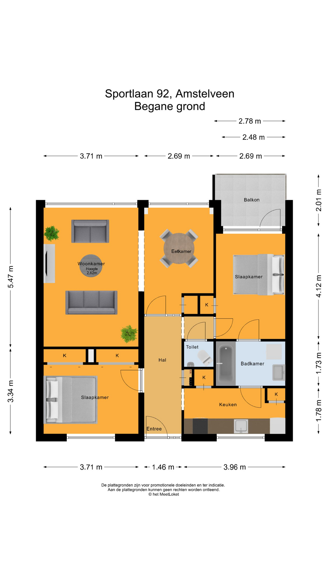 Sportlaan 92 , 1185 TE Amstelveen map