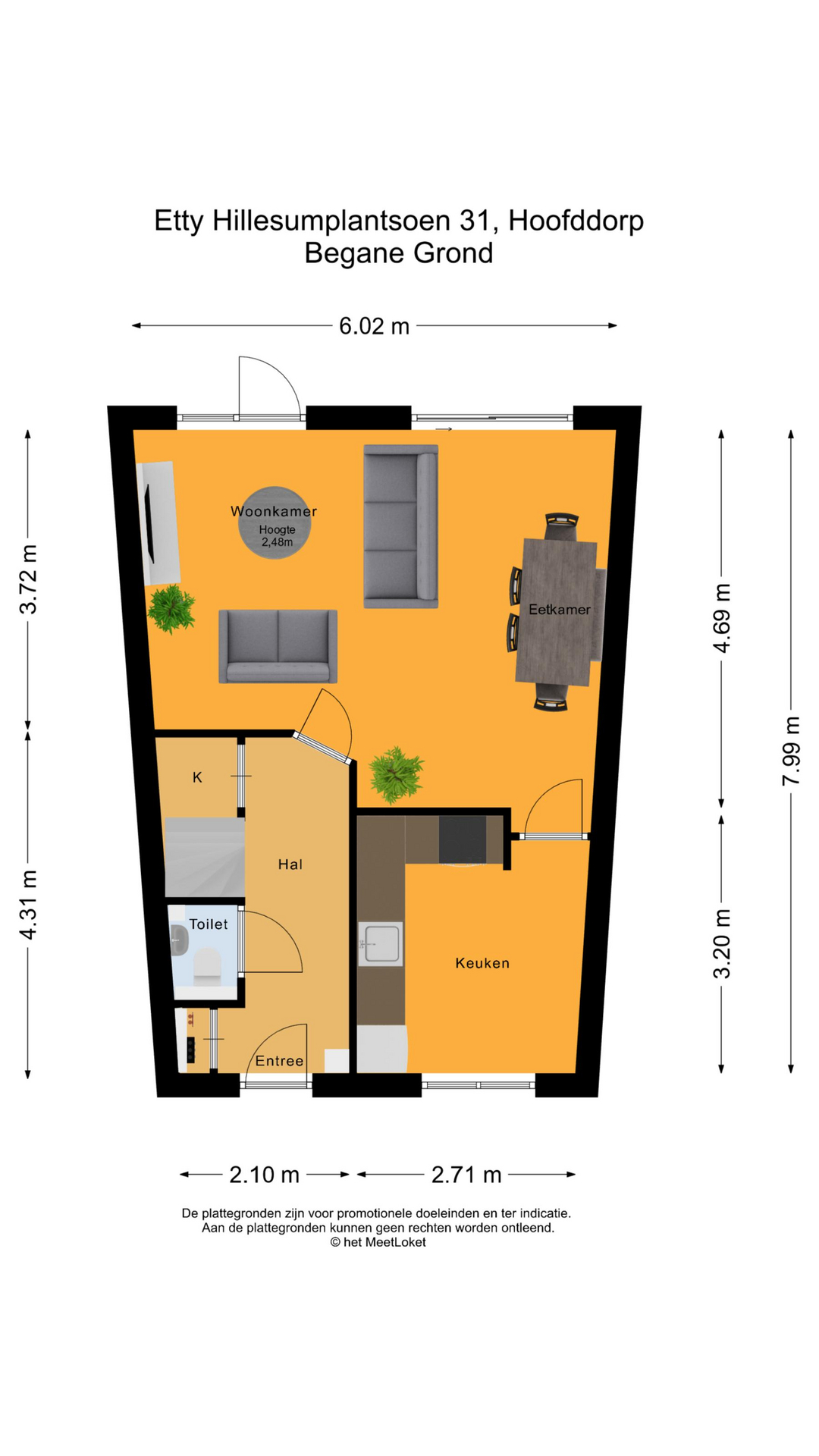 Etty Hillesumplantsoen 31 , 2135 KJ Hoofddorp map
